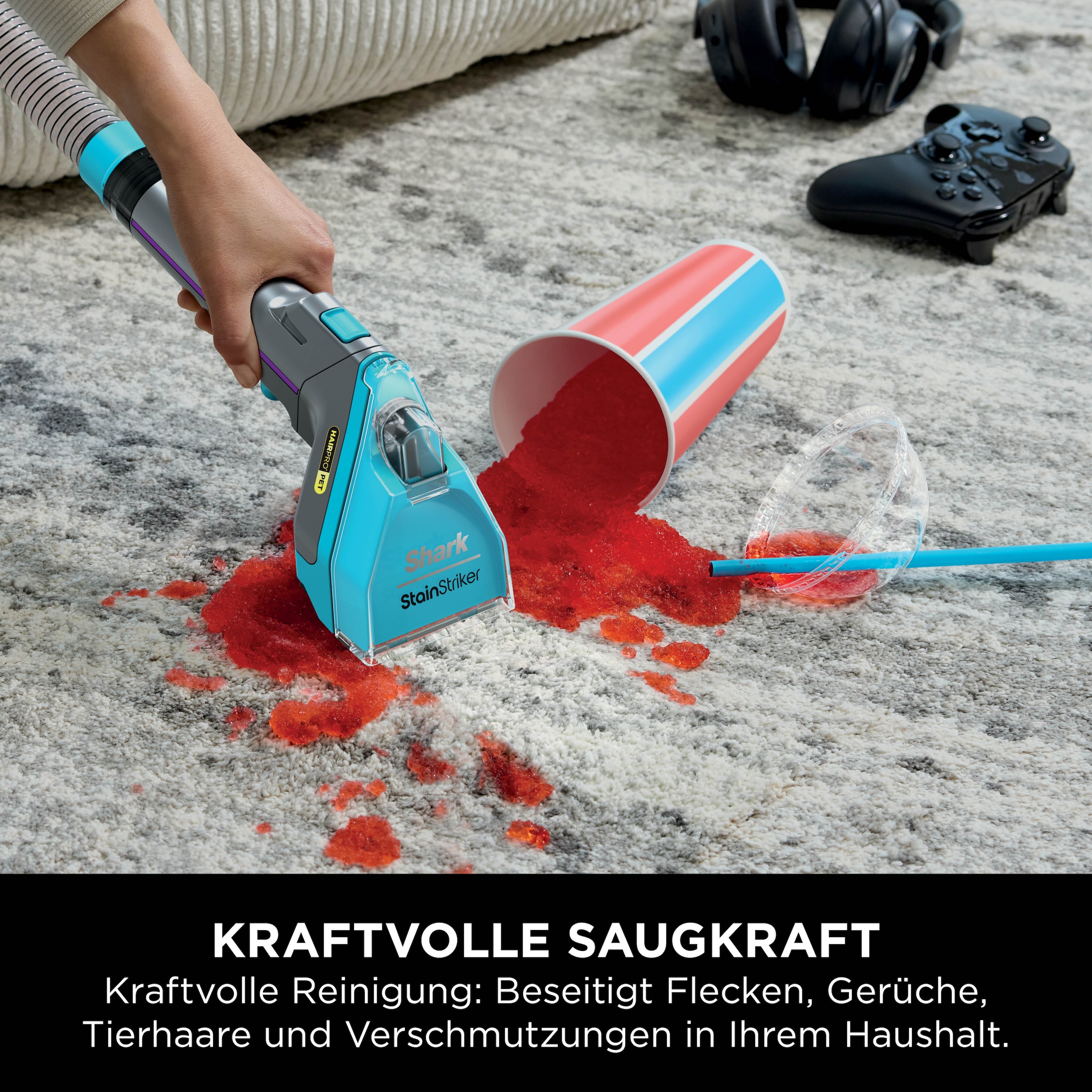 Shark Wasch-Sauger »PX250EUT Shark StainStriker HairPro« Inklusive 4 Spezialaufsätzen