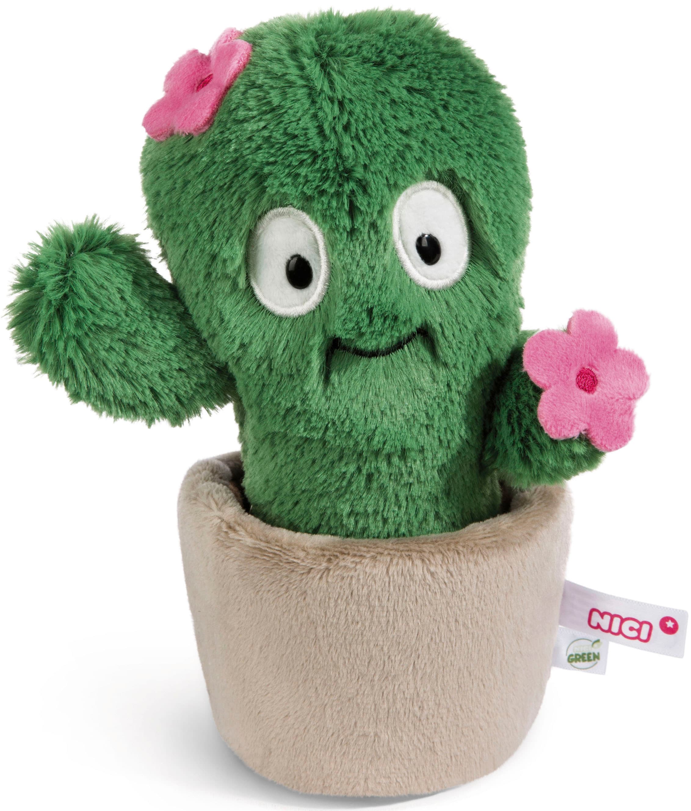 Nici Plüschfigur »Funny Flowers, Kaktus Henriette, 18 cm«, enthält recyceltes Material (Global Recycled Standard)