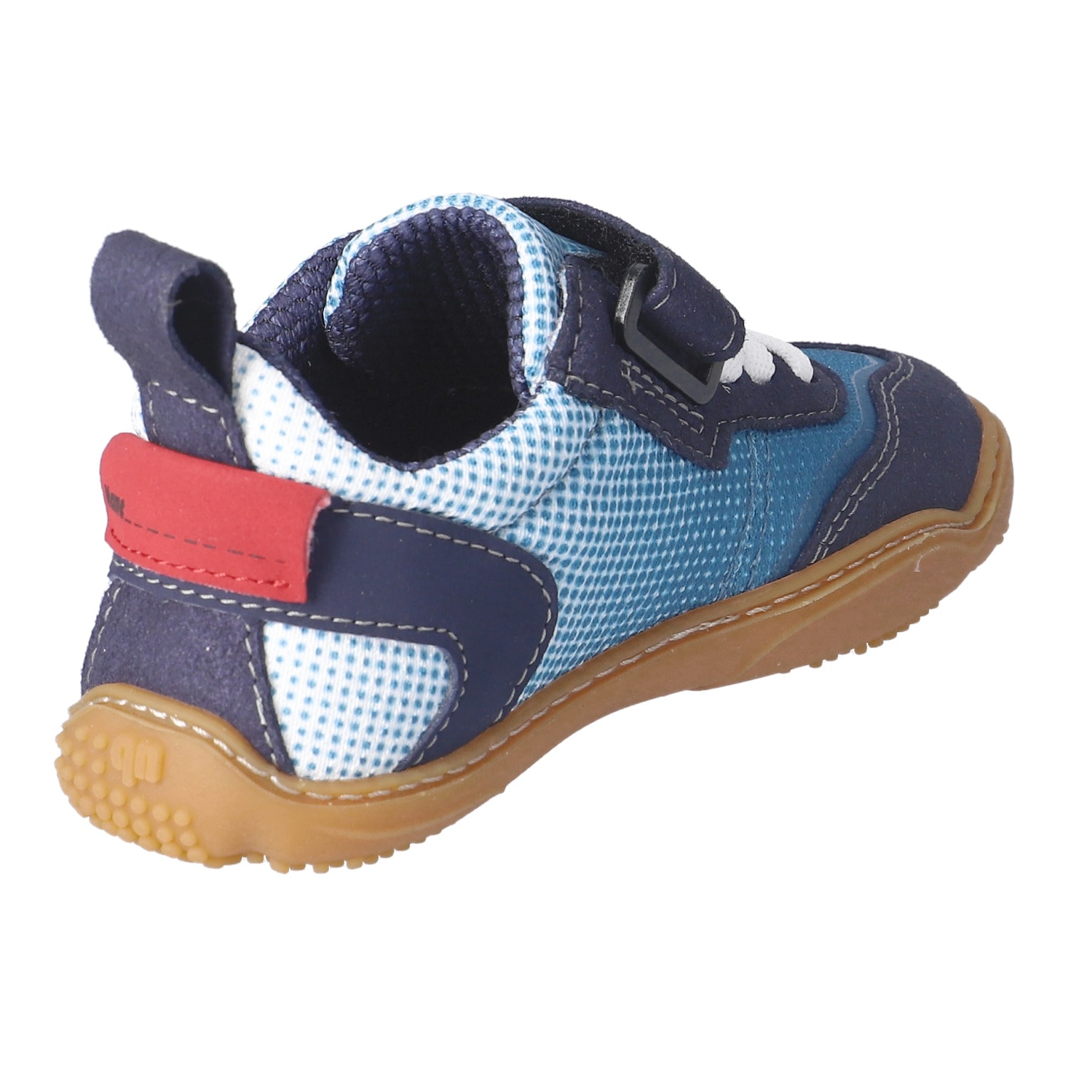 qnuffs Barfußschuh »Fichte«  Klettschuh, Sneaker, Halbschuh mit Kontrastbesätzen