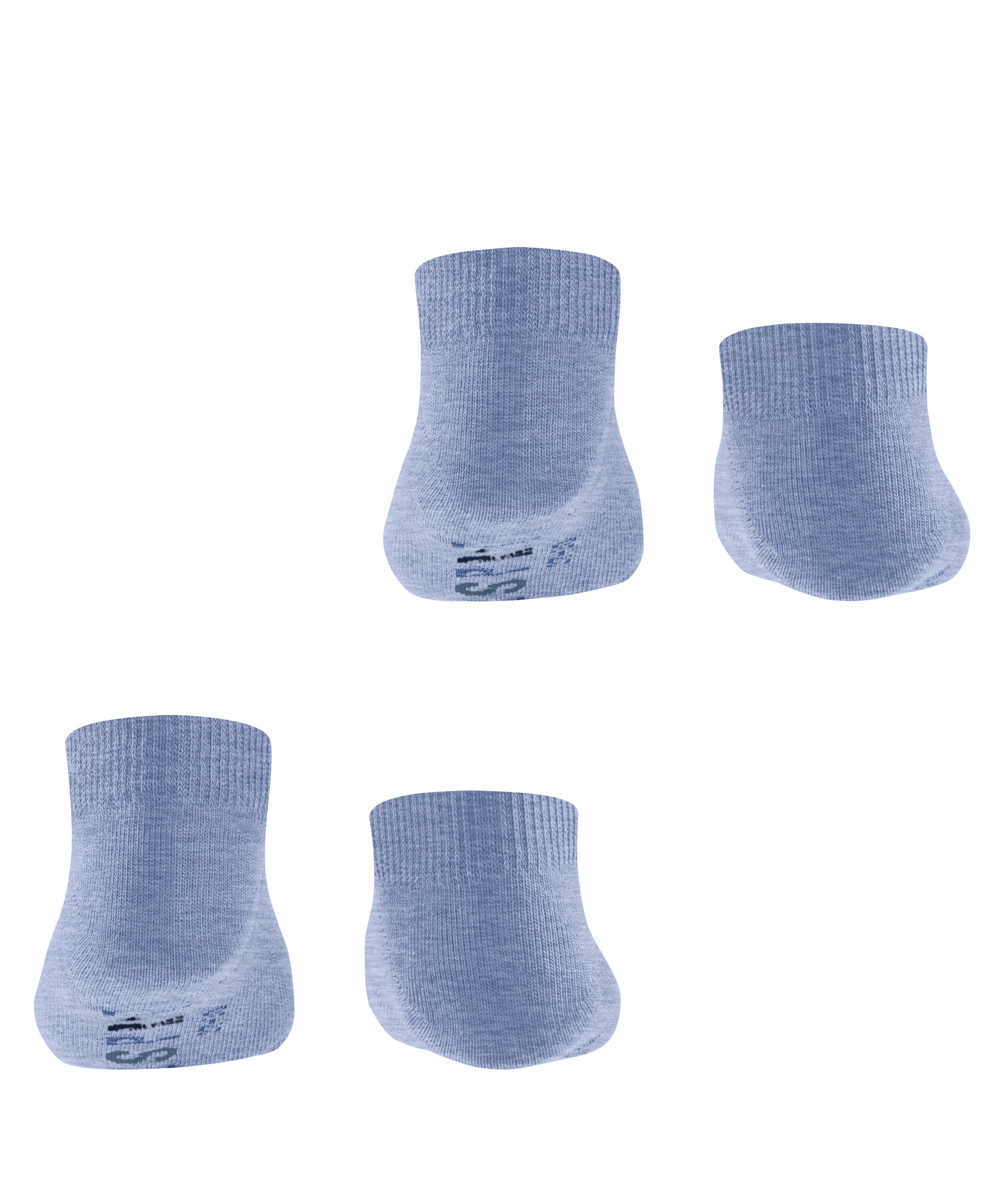 Esprit Sneakersocken »Foot Logo« 2 Paar,  verstärkt, knöchelfrei, Cotton-Mix