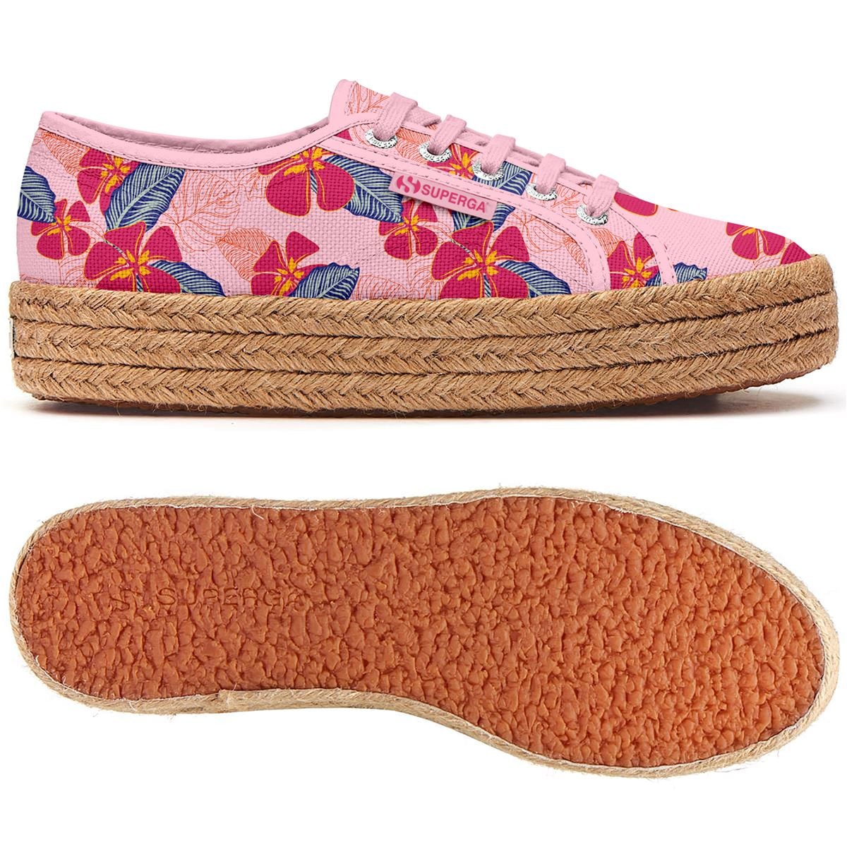 Superga Plateausneaker »2730 ROPE HIBISCUS FLOWER PRINT«