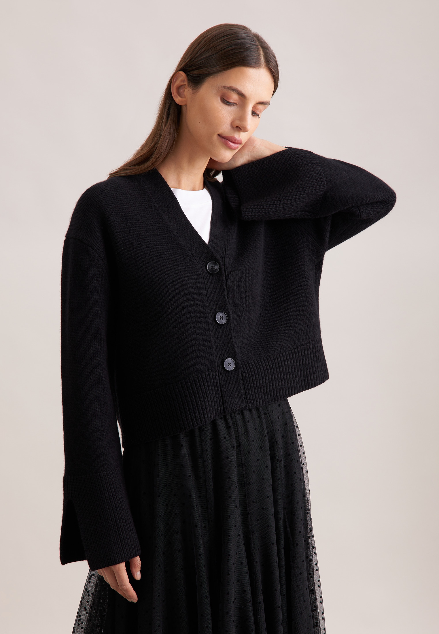 seidensticker Strickjacke 1/1 V-Neck