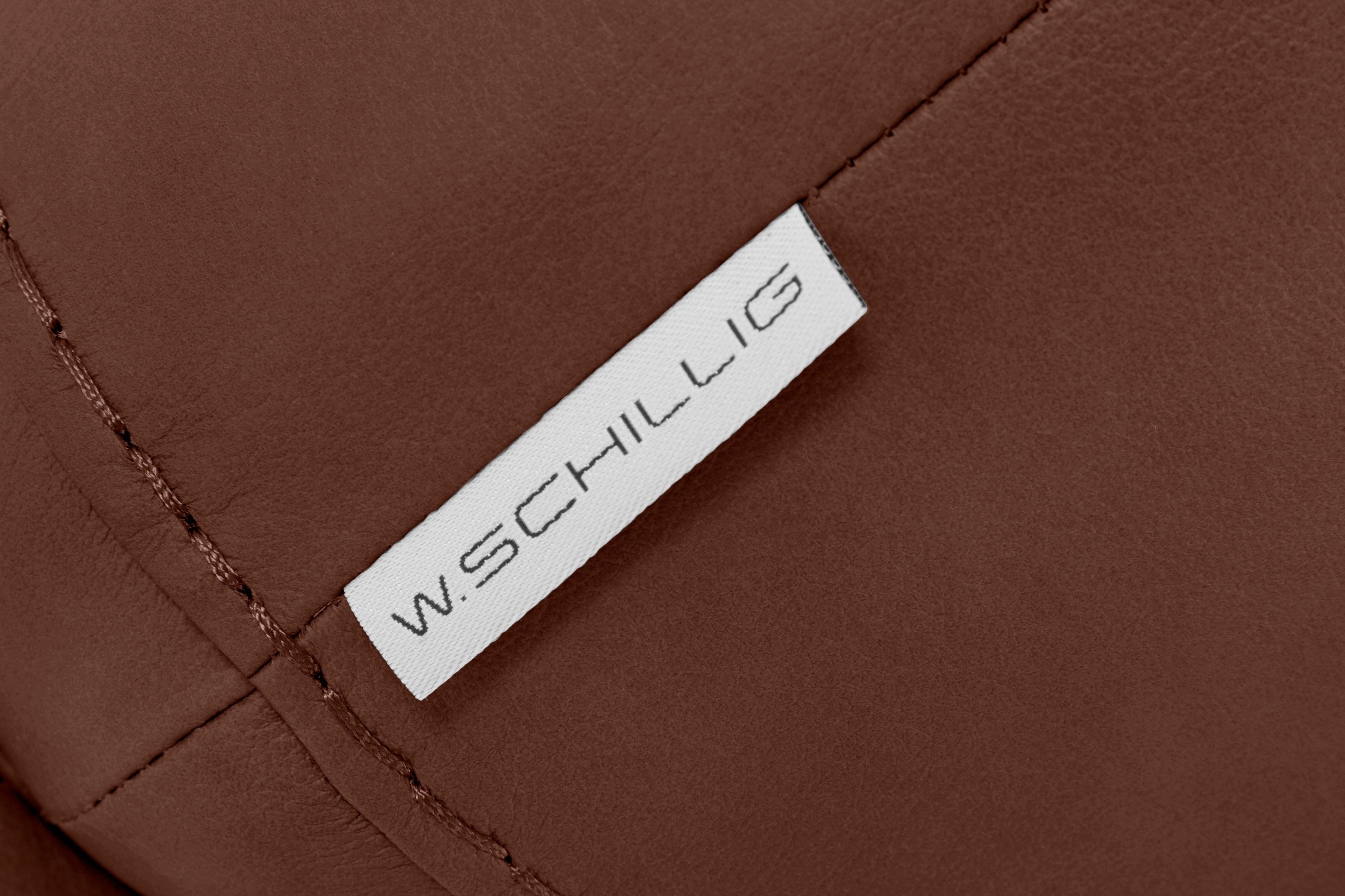 W.SCHILLIG Hocker »montanaa«, mit Metallkufen in Silber matt, Breite 71 cm