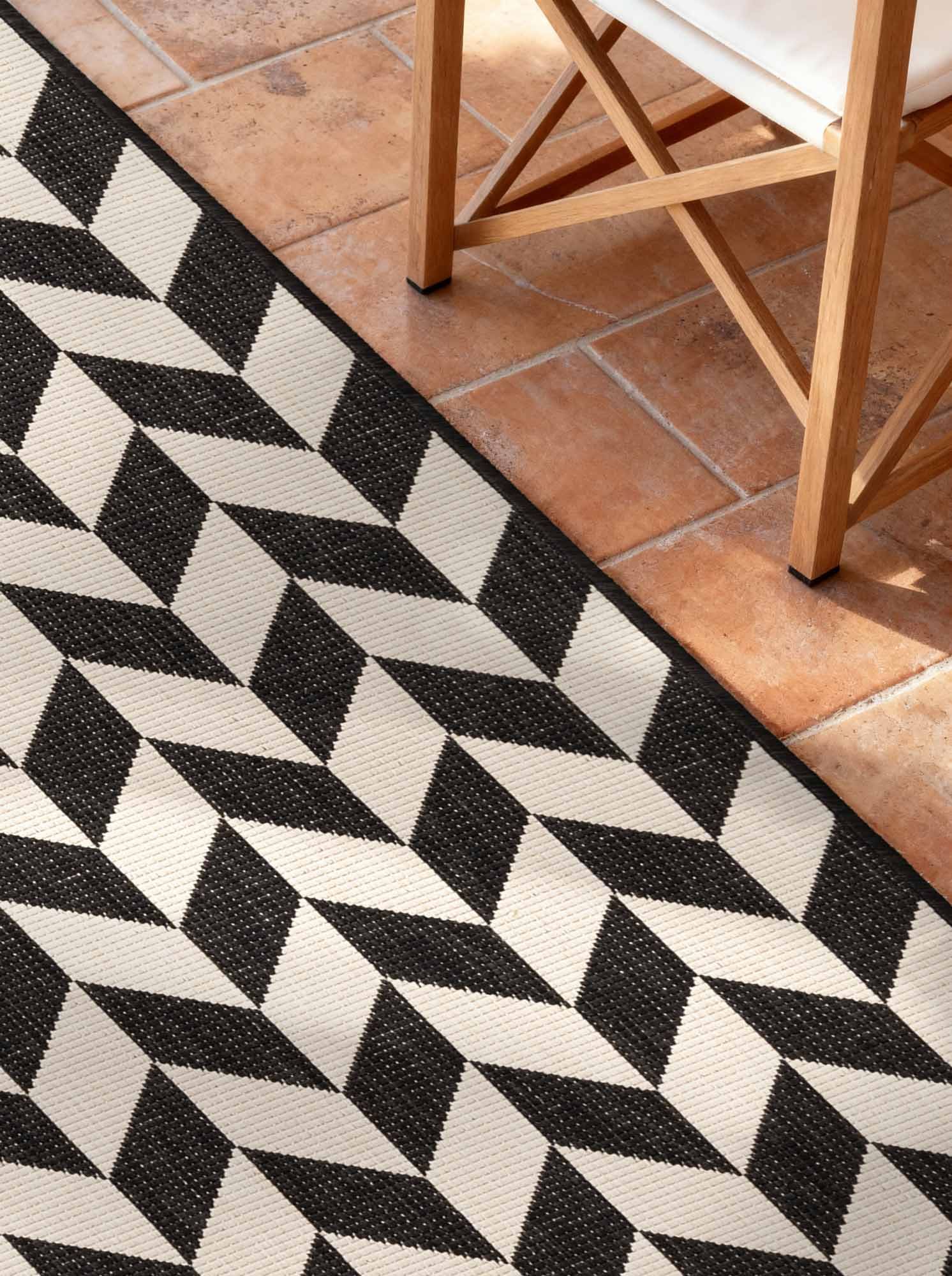 Ted Baker Teppich »Terrick , Wendeteppich« rechteckig 8 mm Höhe Designteppich, Wetterfest, Pflegeleicht, Modern, Wohnzimmer, Terrasse