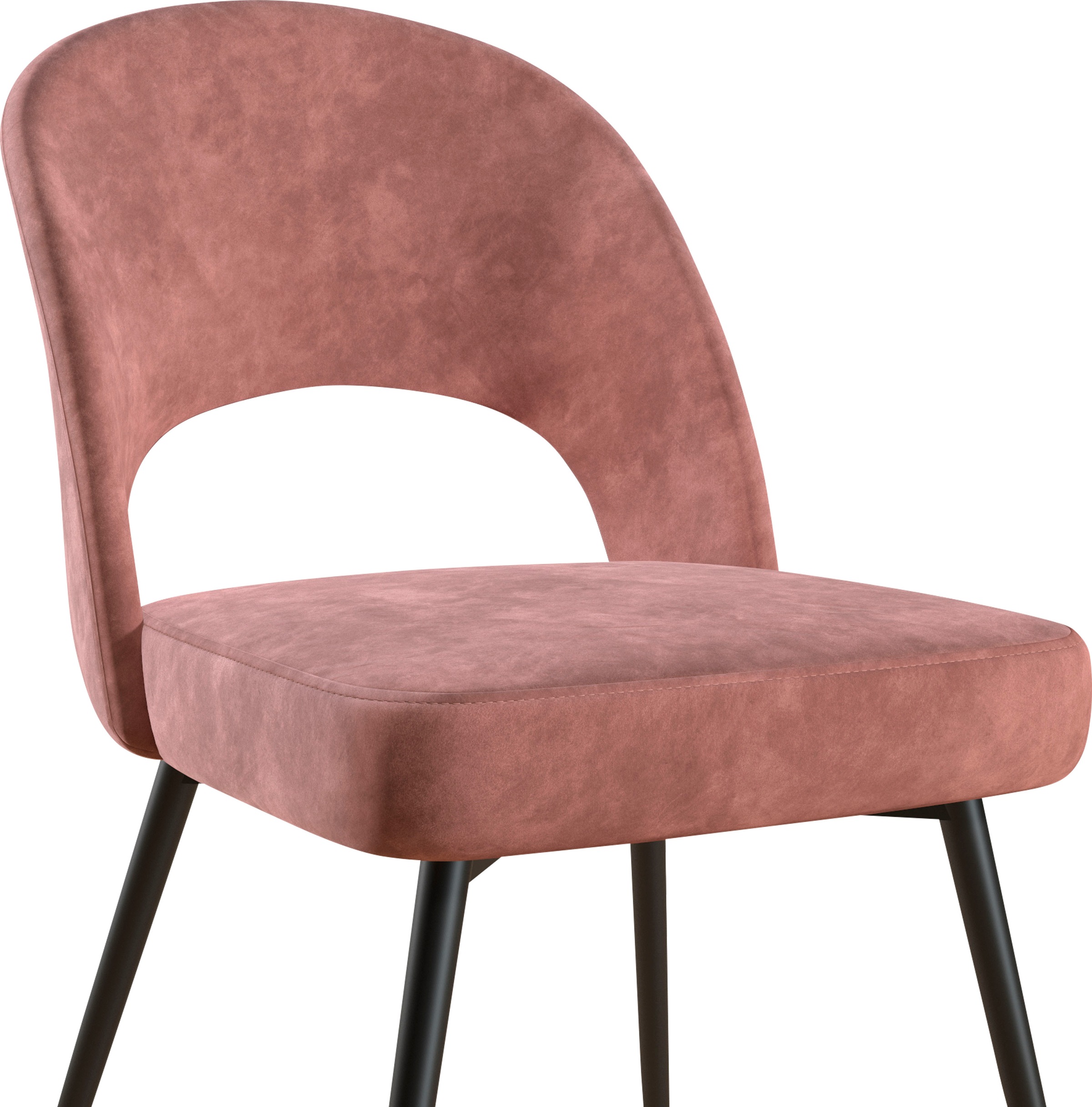 CosmoLiving by Cosmopolitan Esszimmerstuhl »Alexi«, 1 St., Veloursstoff, Metallgestell, verschiedene Farbvarianten erhältlich, Sitzhöhe 46 cm