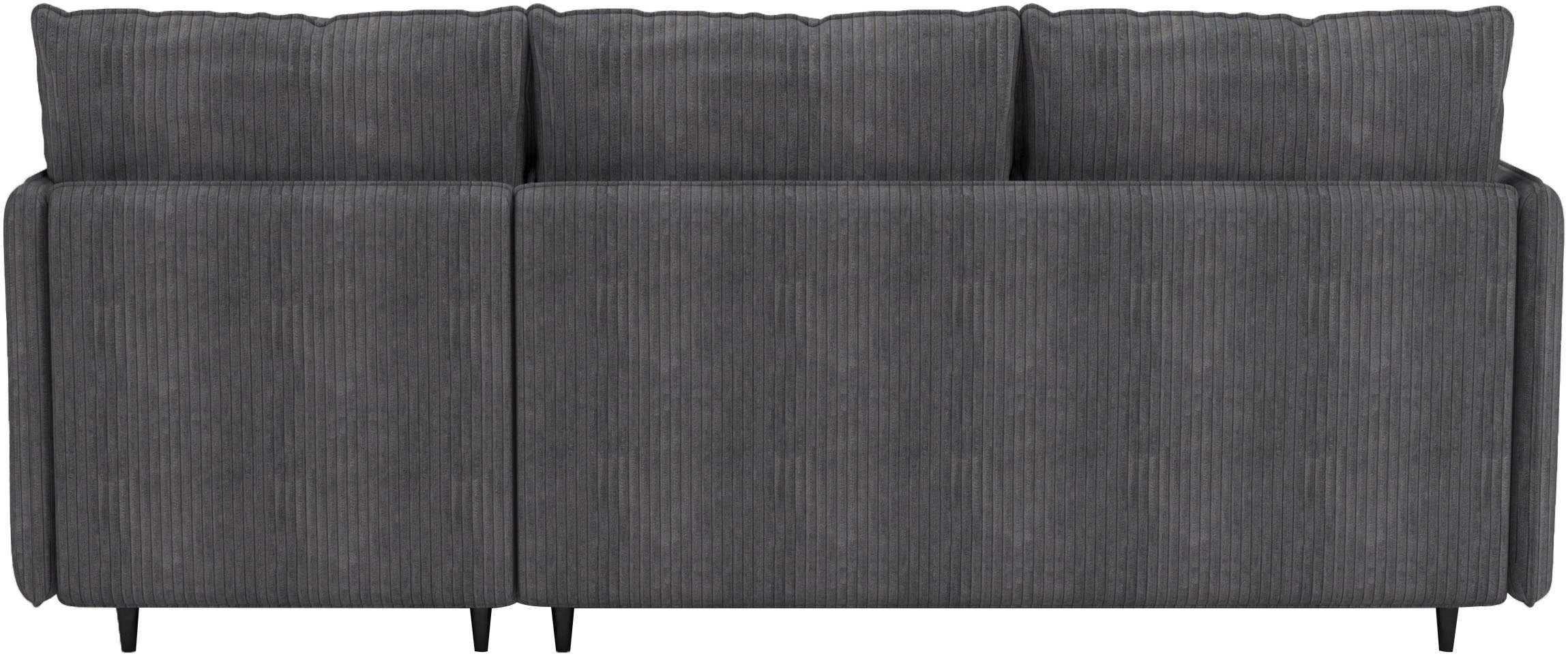 Dorel Home Ecksofa »LINDHUS, L-Form, verschiedene Stellvarianten, Modulsofa« Recamiere, Stauraum, Cord und Chenille-Bezug