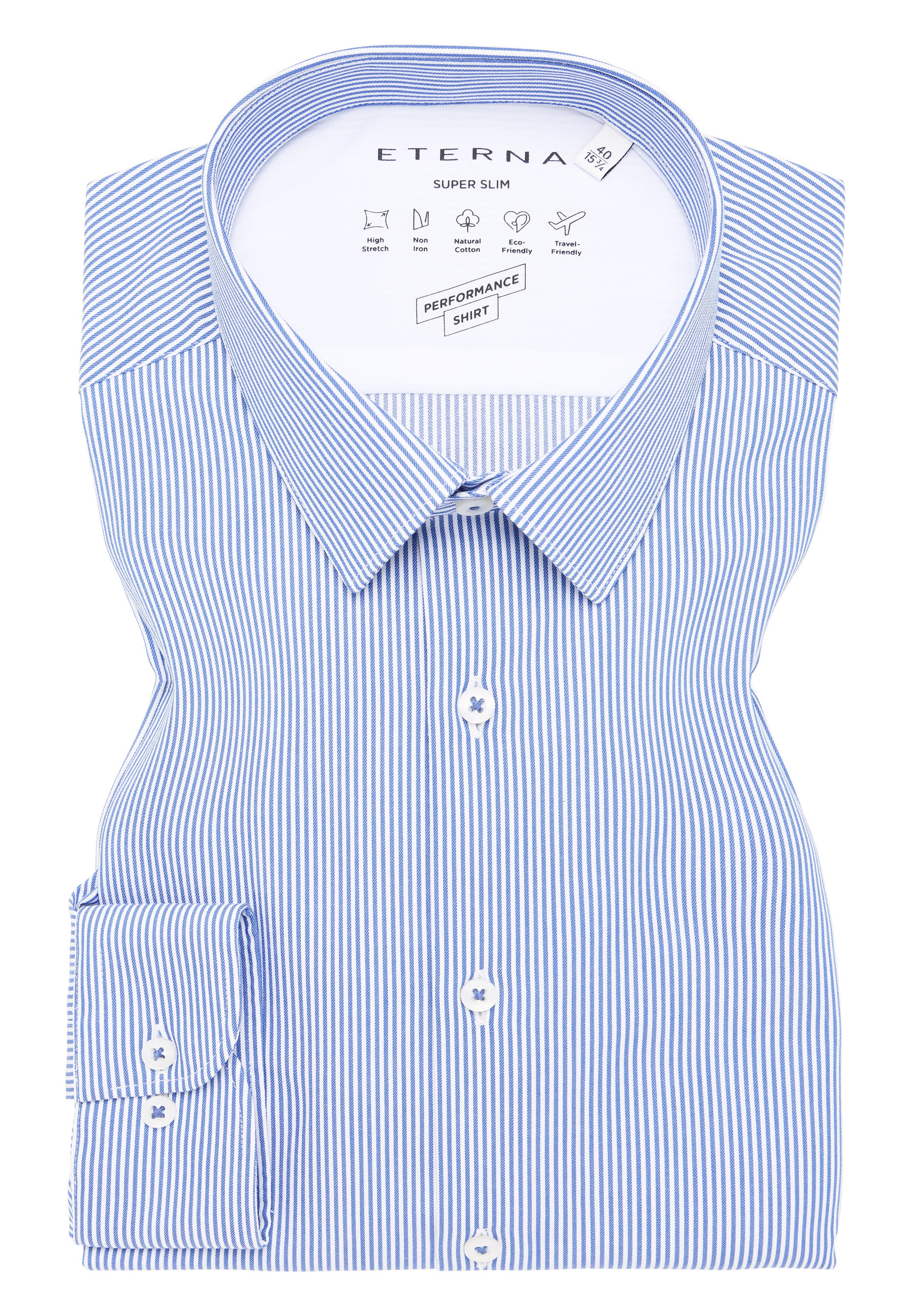 Eterna Langarmhemd »SUPER SLIM«, NON IRON (bügelfrei)