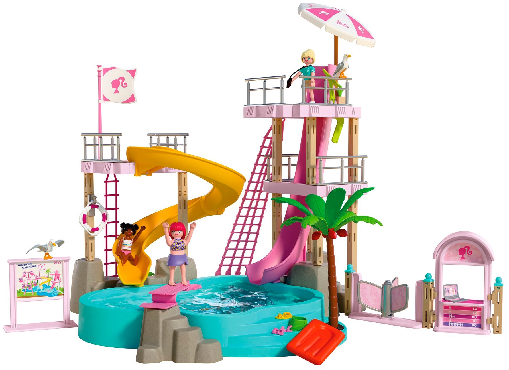 Playmobil® Konstruktions-Spielset »PLAYMOBIL x Barbie™ Wasserpark (72120), Barbie™« Made in Europe