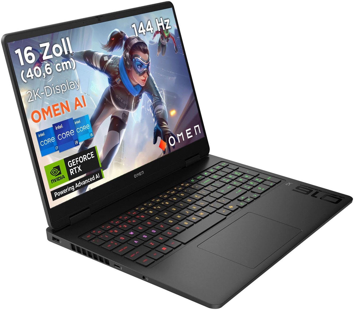 HP Gaming-Notebook »OMEN 16-am Intel« 40,6 cm / 16 ″ Intel Ultra 7 GeForceRTX5060 2.000 GB SSD