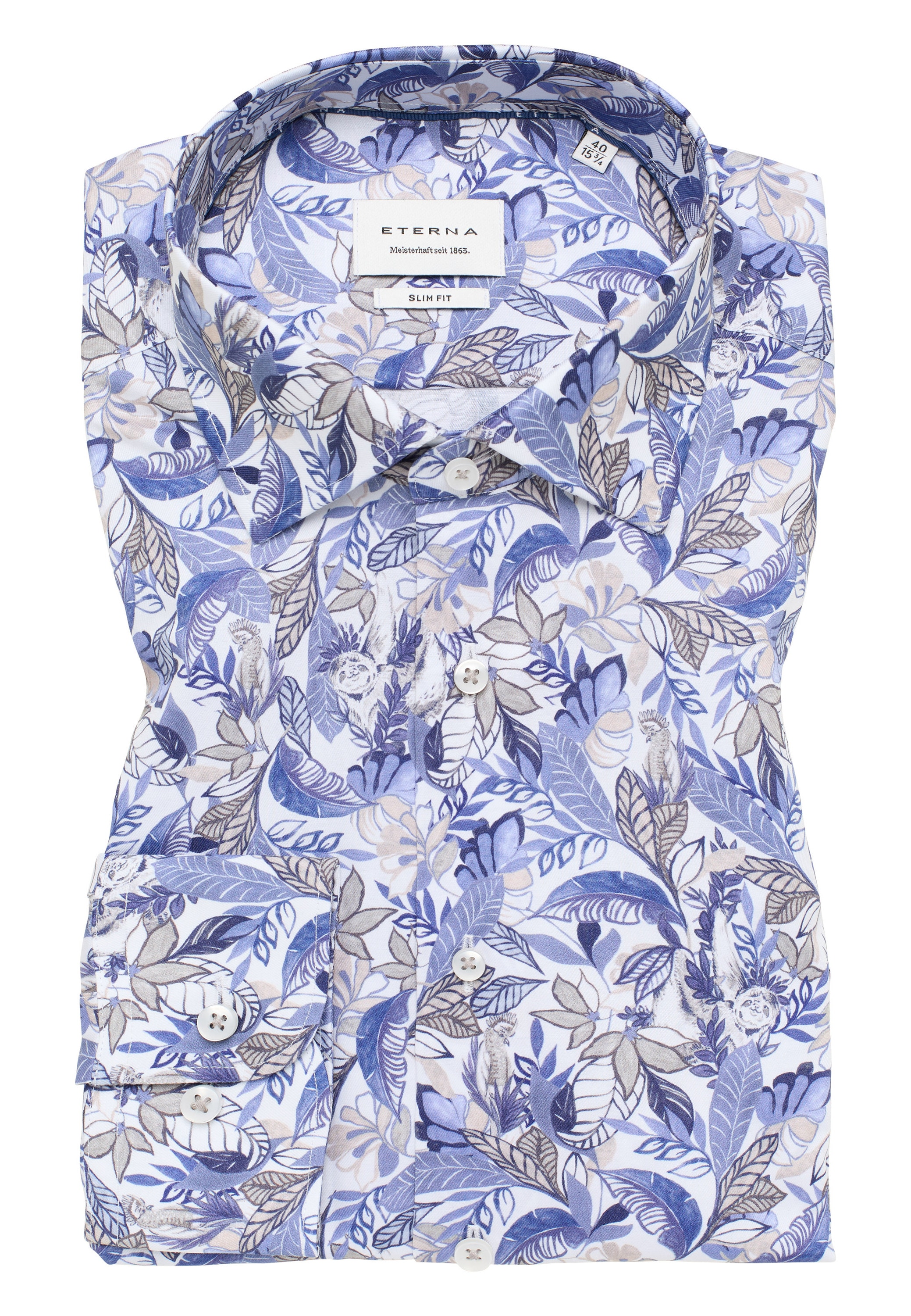 Eterna Langarmhemd »SLIM FIT«, NON IRON (bügelfrei)