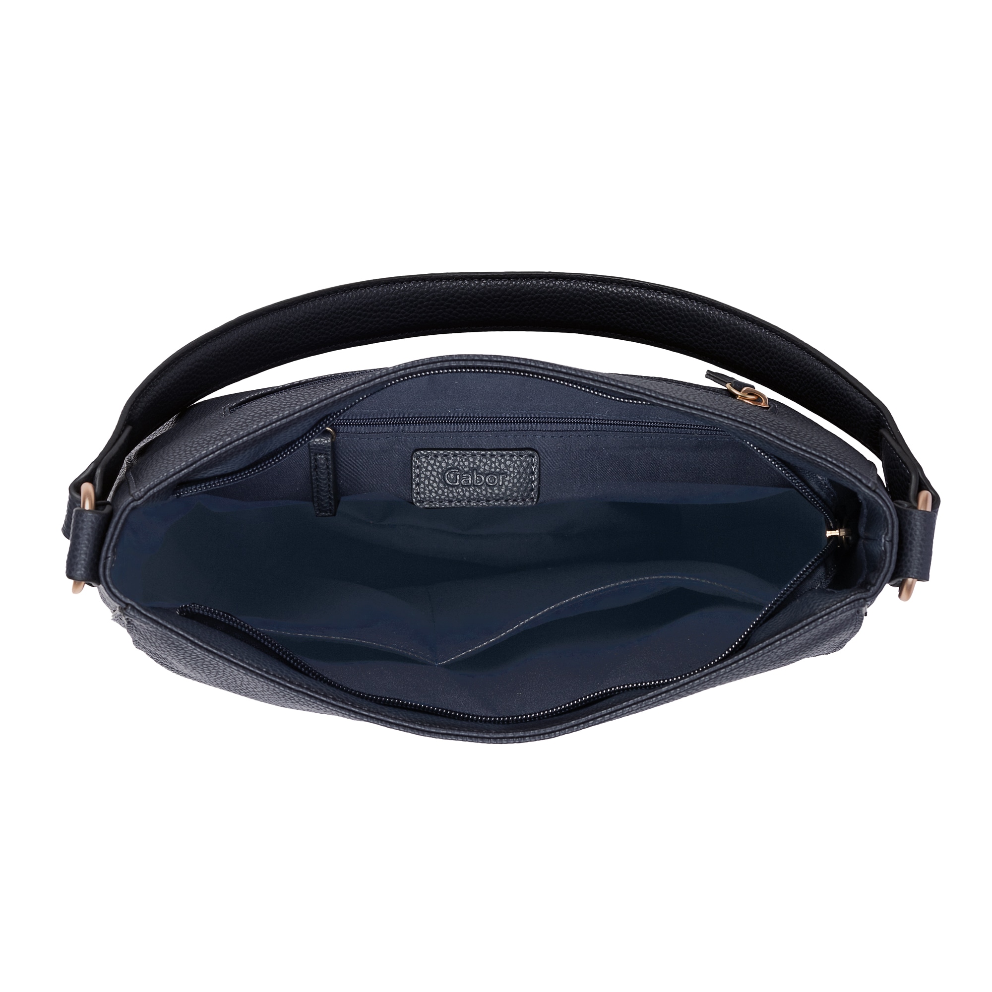 Gabor Hobo »Melora« leicht genarbtes Lederimitat mit feinem Logo und goldenem Metallring