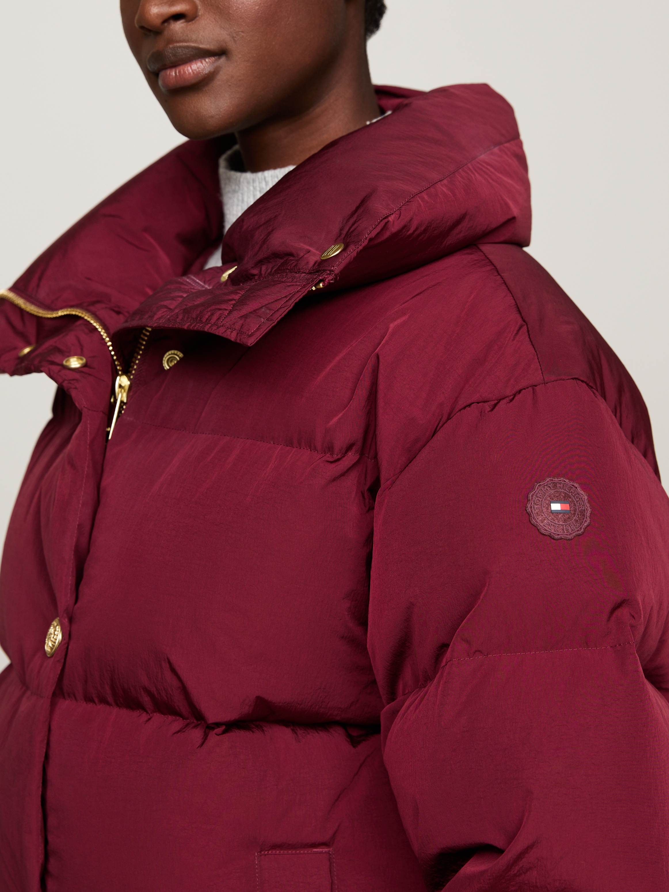 Tommy Hilfiger Steppjacke, mit Logorpägung