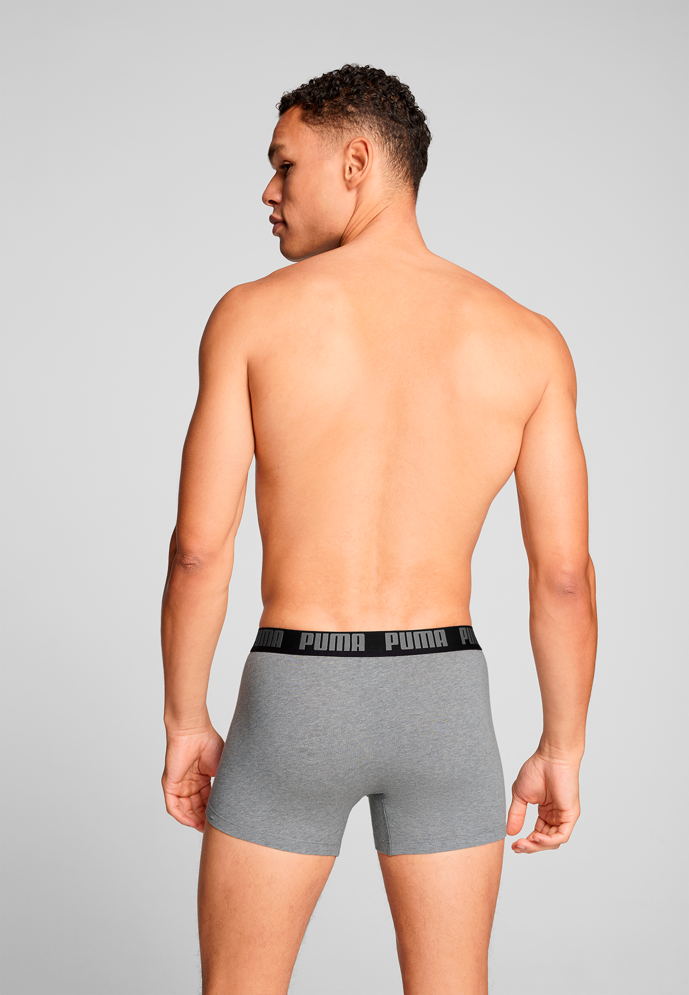 PUMA Boxershorts »PUMA MEN EVERYDAY BASIC BOXERS 2P« Packung,  mit Puma Webbund