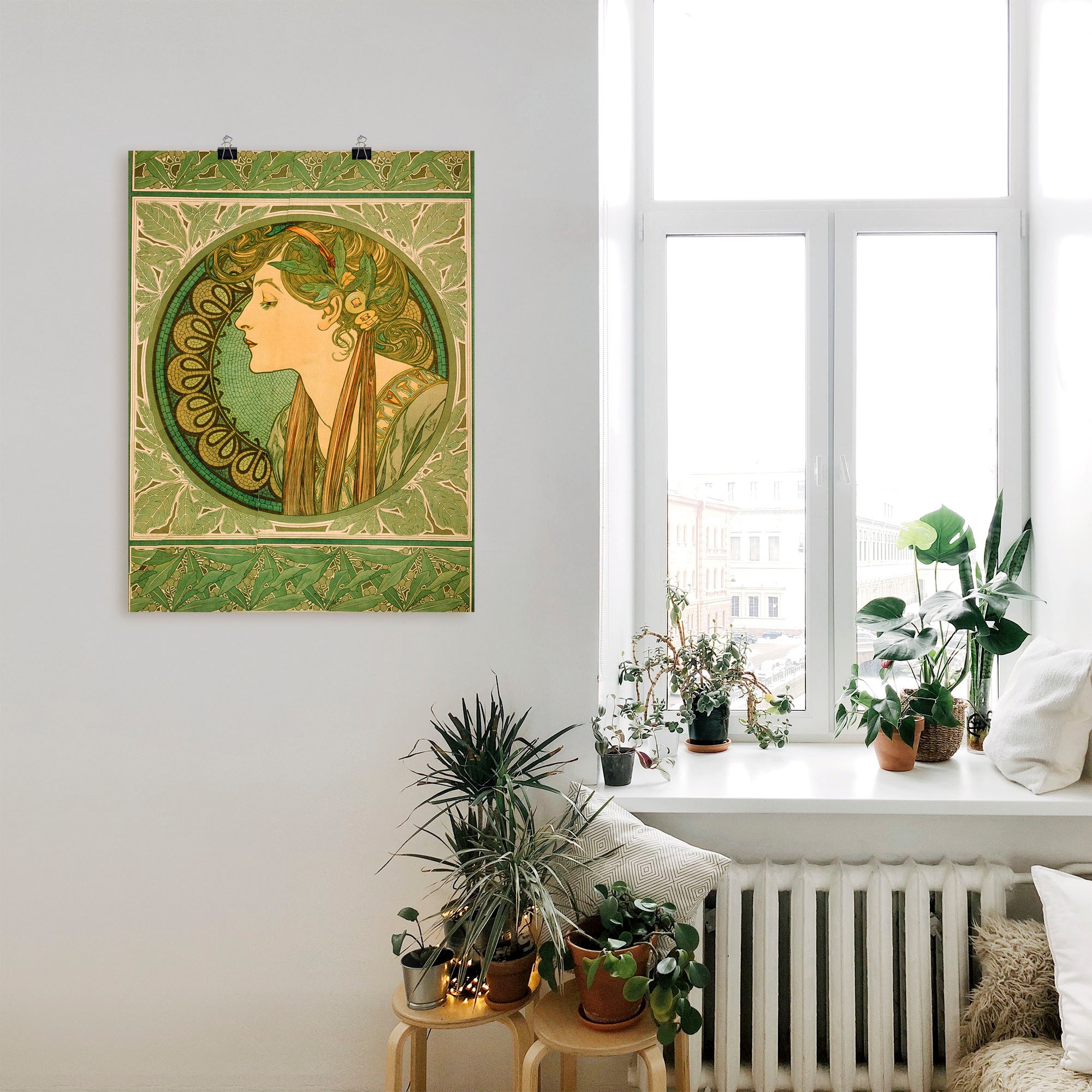 Artland Wandbild »Lorbeer. 1921« Frau 1 Stk. tlg. als Alubild, Outdoorbild, Leinwandbild, Poster in verschied. Größen