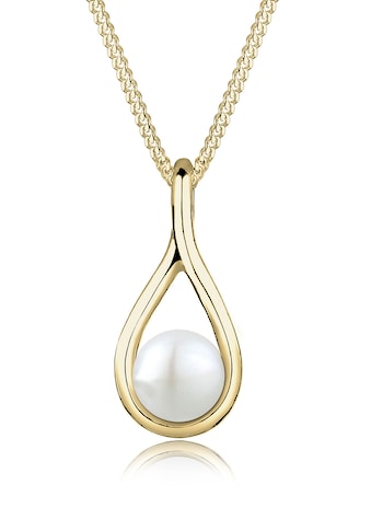 Elli Premium Perlenkette »Geschwungen Süßwasserperle 375 Gelbgold« kaufen