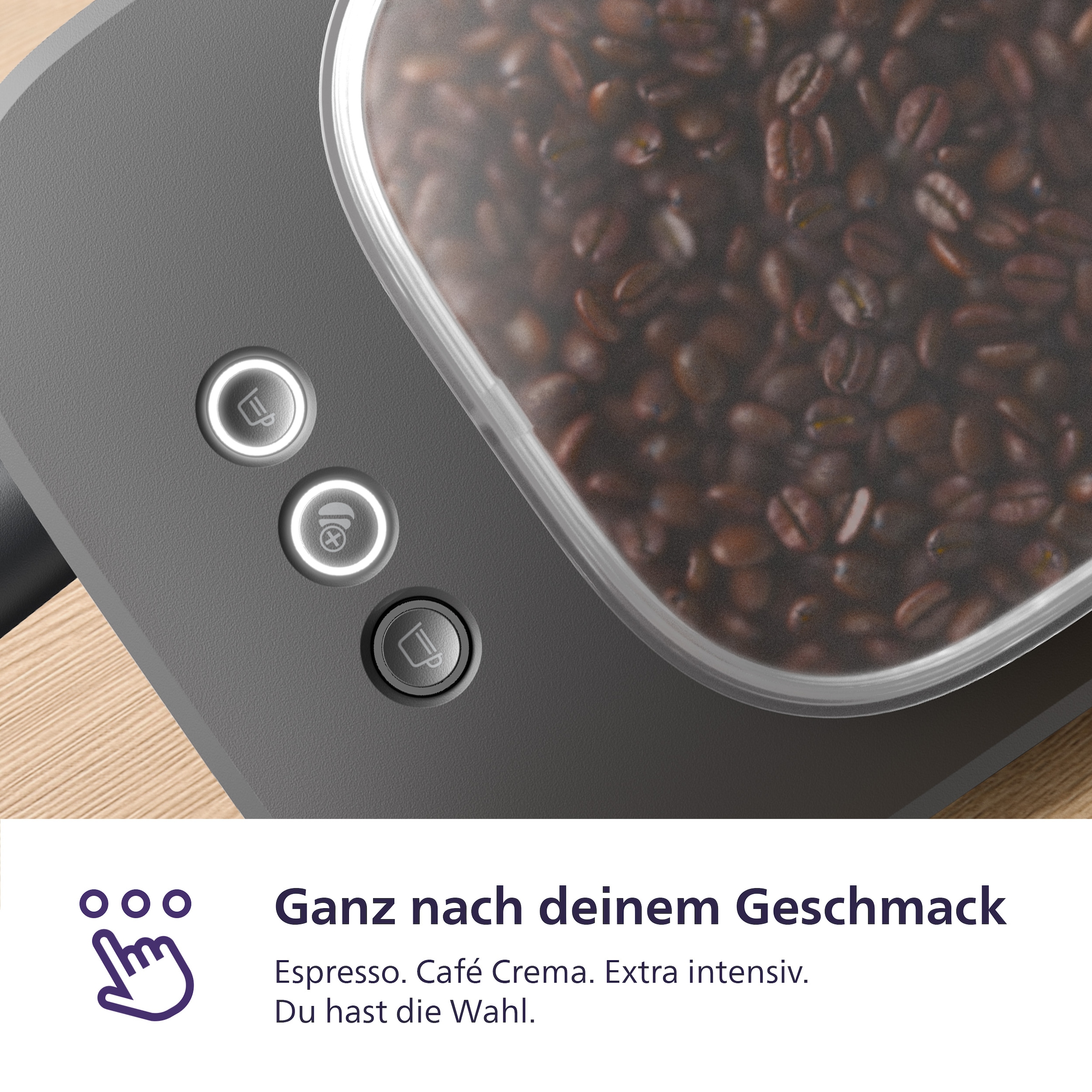 PHILIPS baristina Espressomaschine »BAR303/60 mit Mahlwerk für ganze Bohnen, Milchaufschäumer inkl.«, 16 bar Pumpendruck, Schwarzgrau