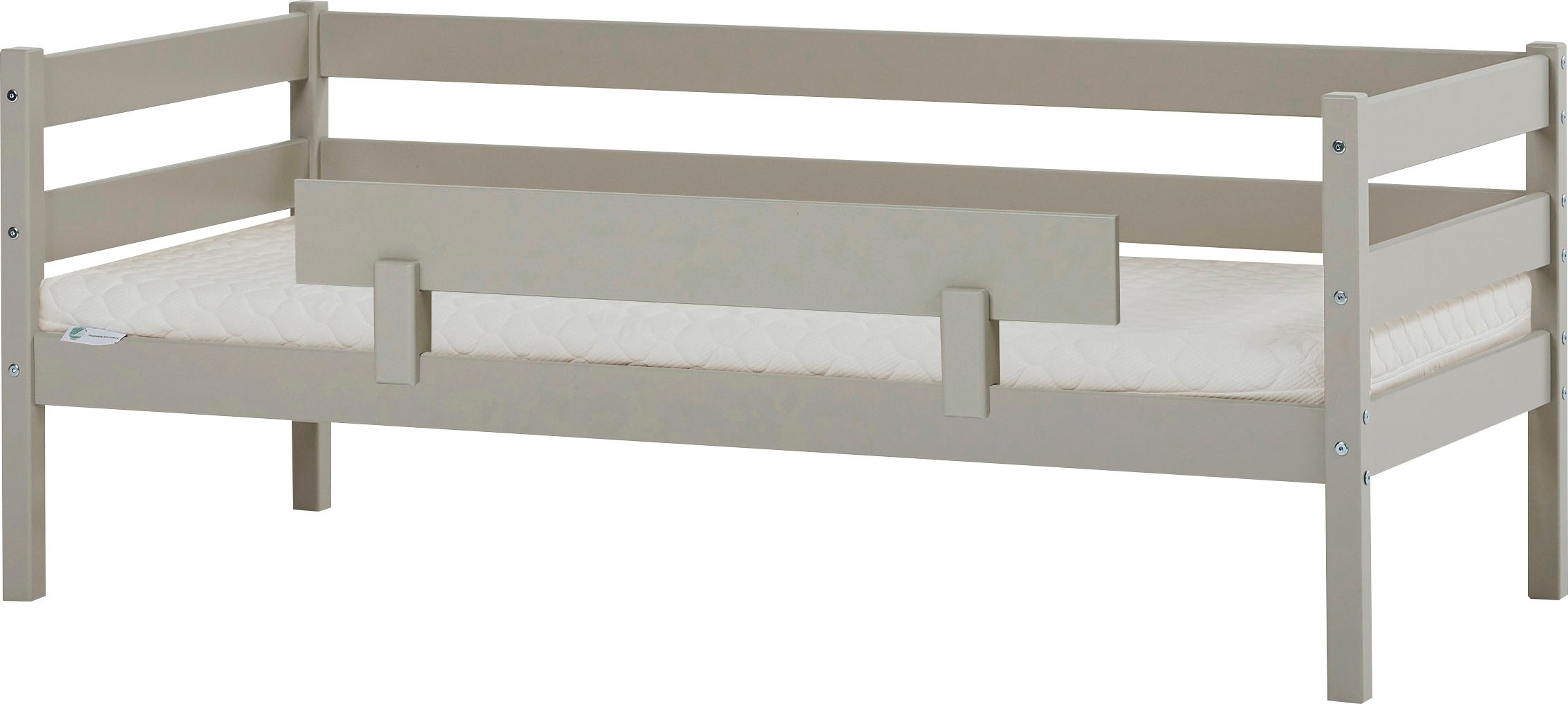 Hoppekids Einzelbett »ECO Comfort Kinderbett, Kiefer Massivholz, Jugendbett inkl. Rollrost«, 70x160 cm, wahlweise in verschieden Farben/ Matratze/ Absturzsicherung