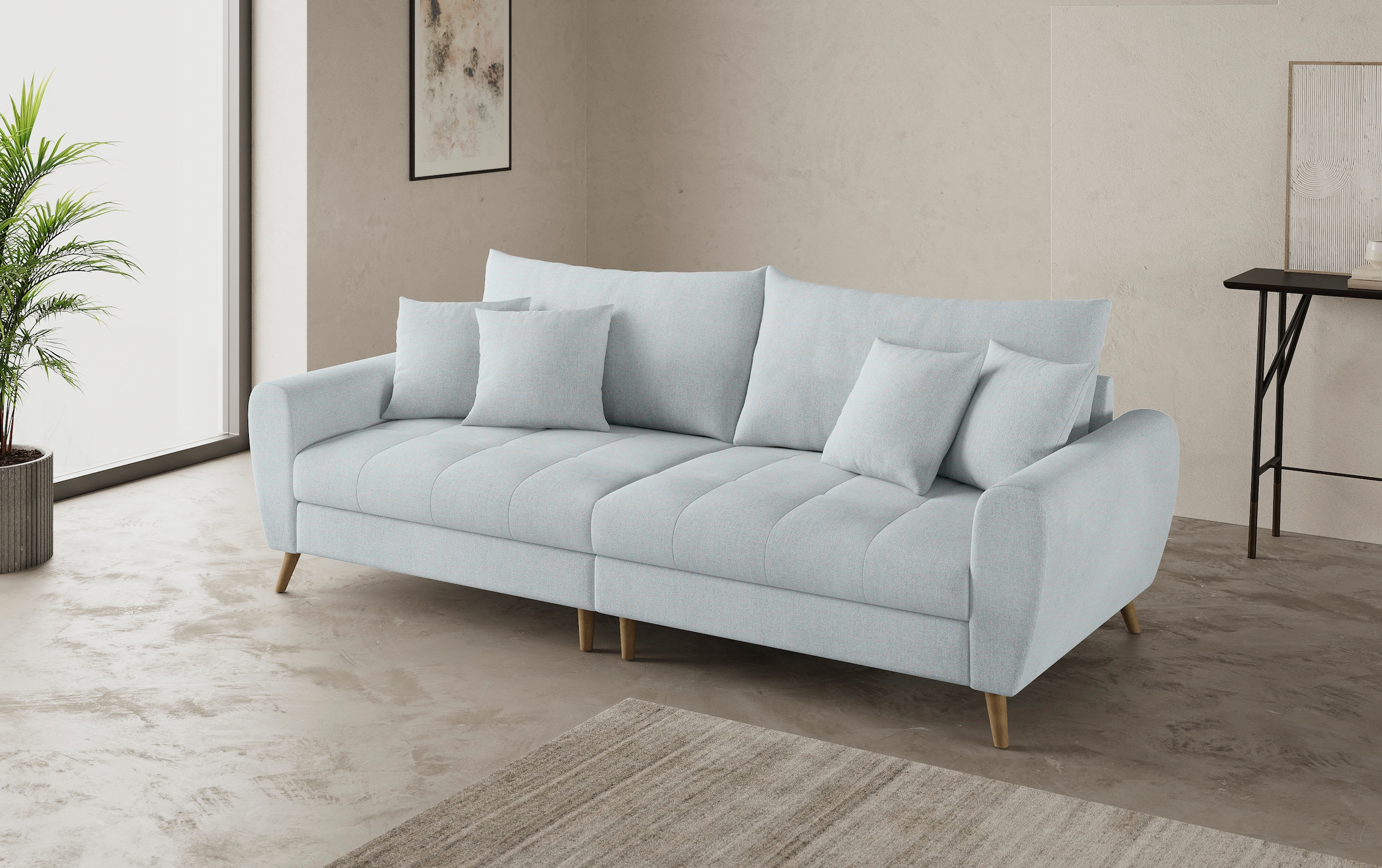 Mr. Couch Big-Sofa »Blackburn II«, Wahlweise mit Kaltschaumpolsterung bis 140 kg belastbar