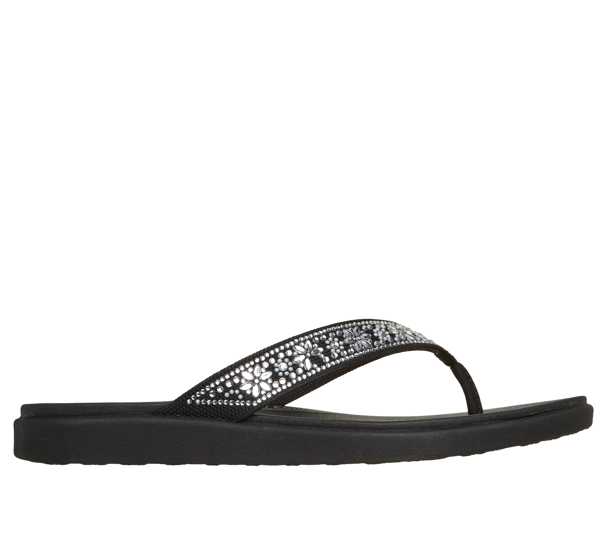 Skechers Zehentrenner »MEDITATION LUXE«  Sommerschuh, Strandschuh, Urlaubsschuh mit Glitzersteine