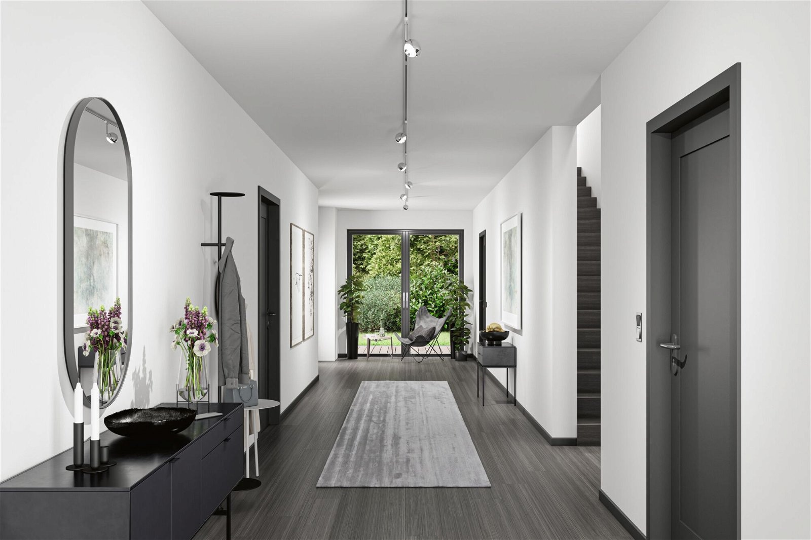 Paulmann Schienensystem-Leuchten »URail Schienenspot Capsule II 600lm 6,3W 4000K 230V Chrom matt« LED-Modul 1 Stk. Neutralweiß dimmbar Einzelspot