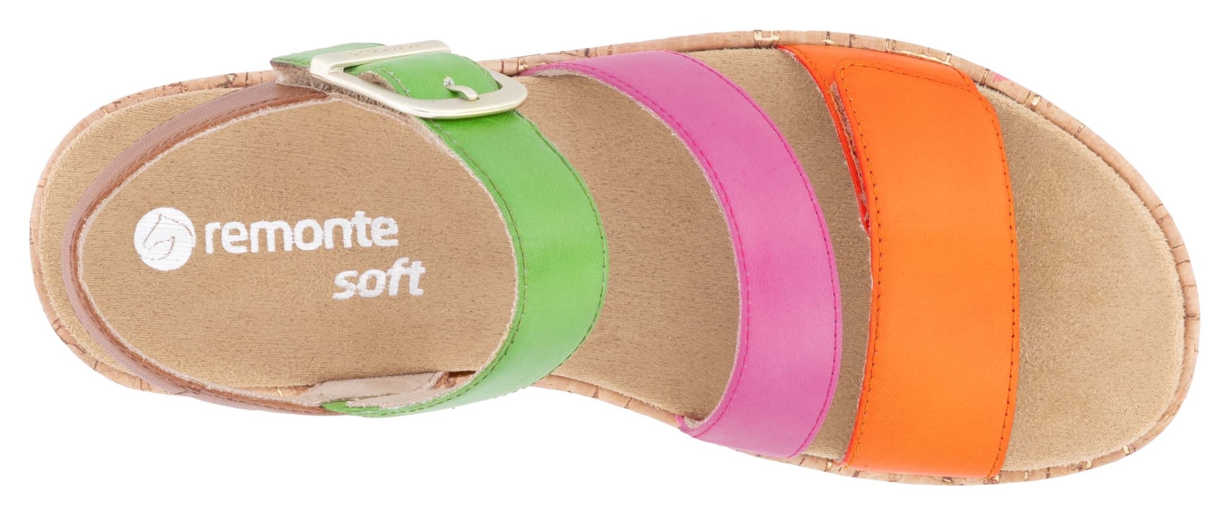 Remonte Keilsandalette, Riemchensandale, Sommerschuh, Bequemschuh mit Zierschnalle