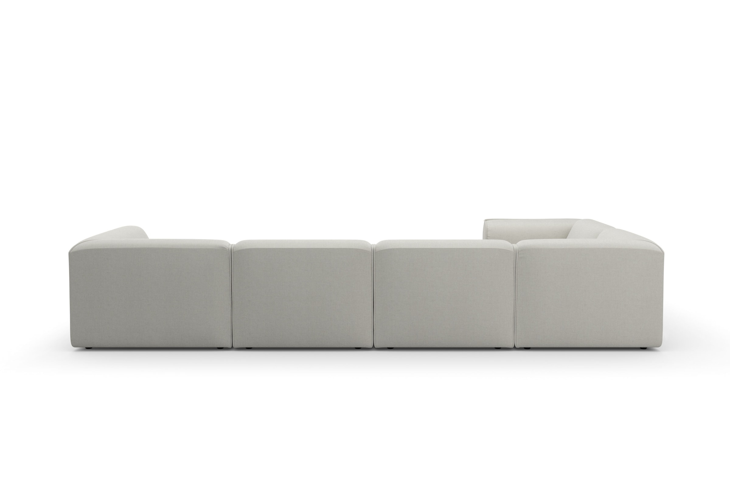 RAUM.ID Wohnlandschaft »Merid U-Form, jederzeit durch Module erweiterbar, B/T/H: 367/206/70 cm«, als Modul oder separat verwendbar, für individuelle Zusammenstellung