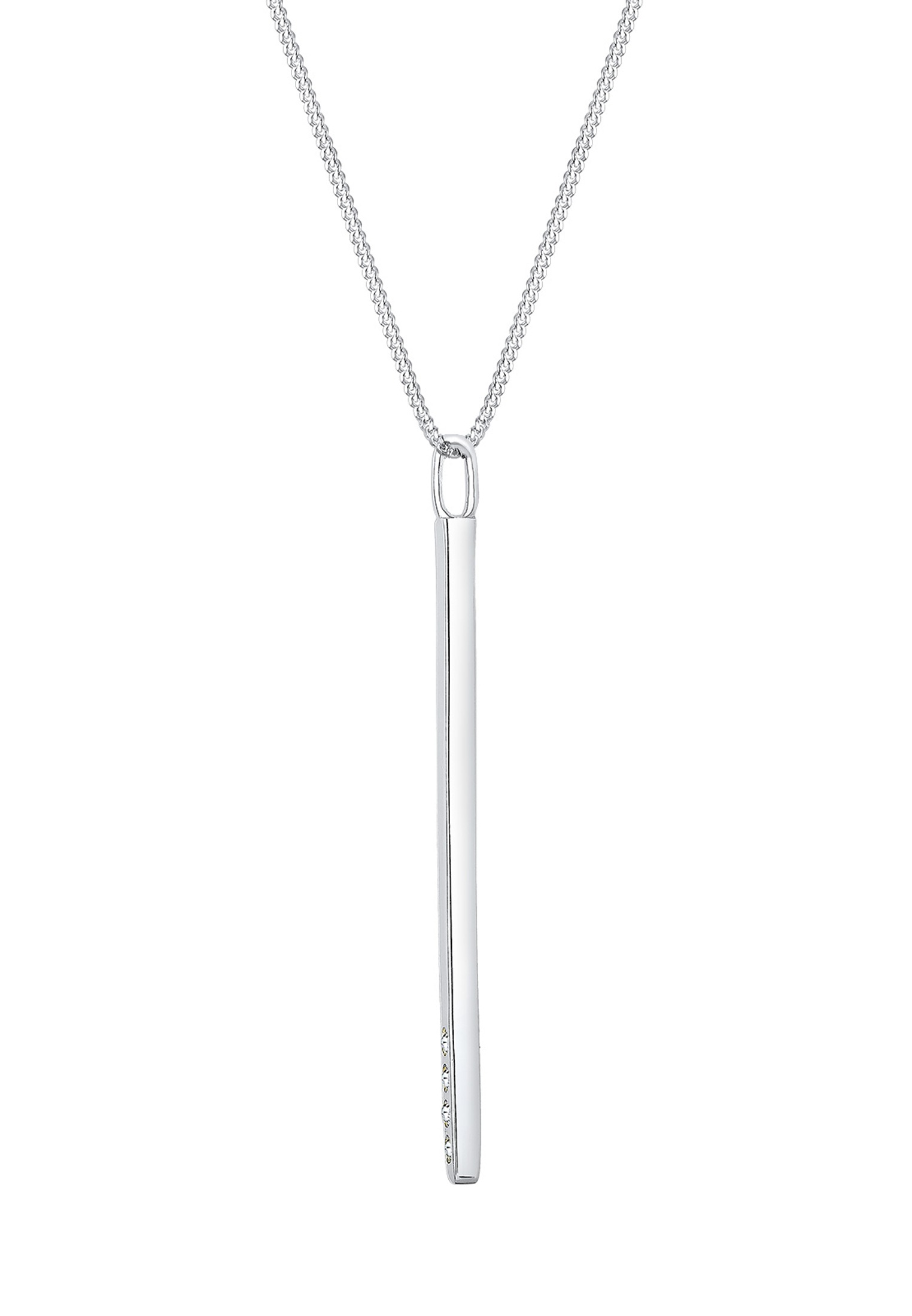 Elli Silberkette »Halskette Y-Kette Weiß 925 Sterling Silber, mit Kristallen von Swarovski®«