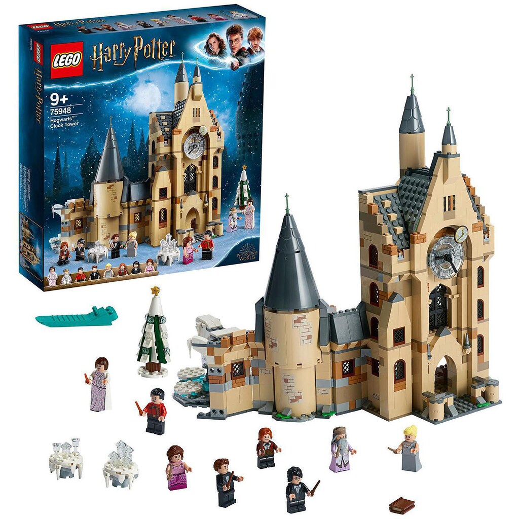LEGO® Konstruktionsspielsteine »Hogwarts™ Uhrenturm (75948), LEGO® Harry Potter™«, (922 St.), Made in Europe