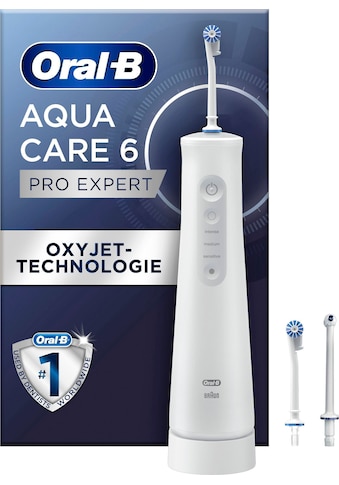 Oral B Munddusche »AquaCare 6«, 3 St. Aufsätze}, Kabellose mit Oxyjet-Technologie kaufen
