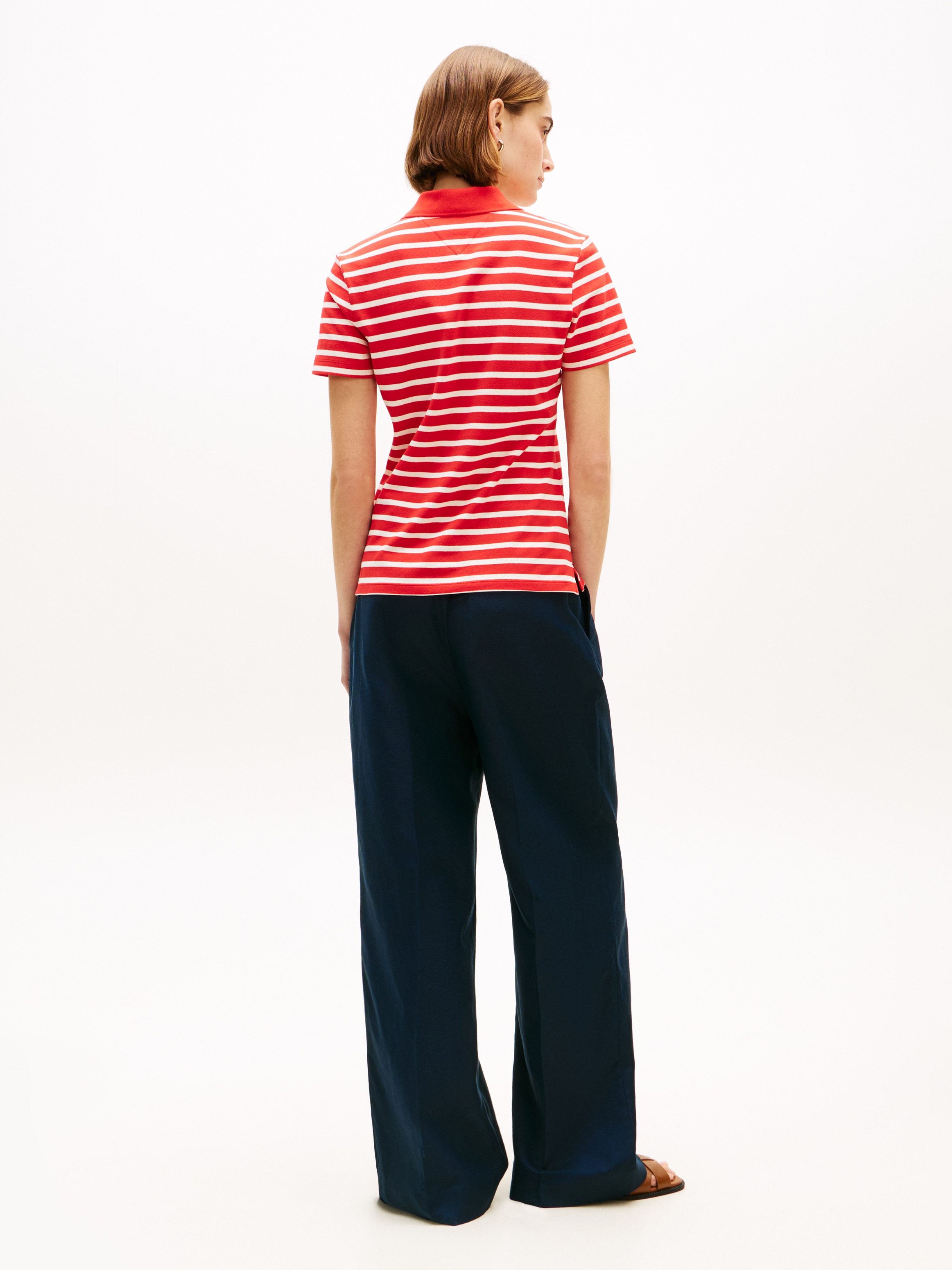 Tommy Hilfiger Poloshirt »1985 Slim Fit Pique Premium« mit Logostickerei, Seitenschlitze