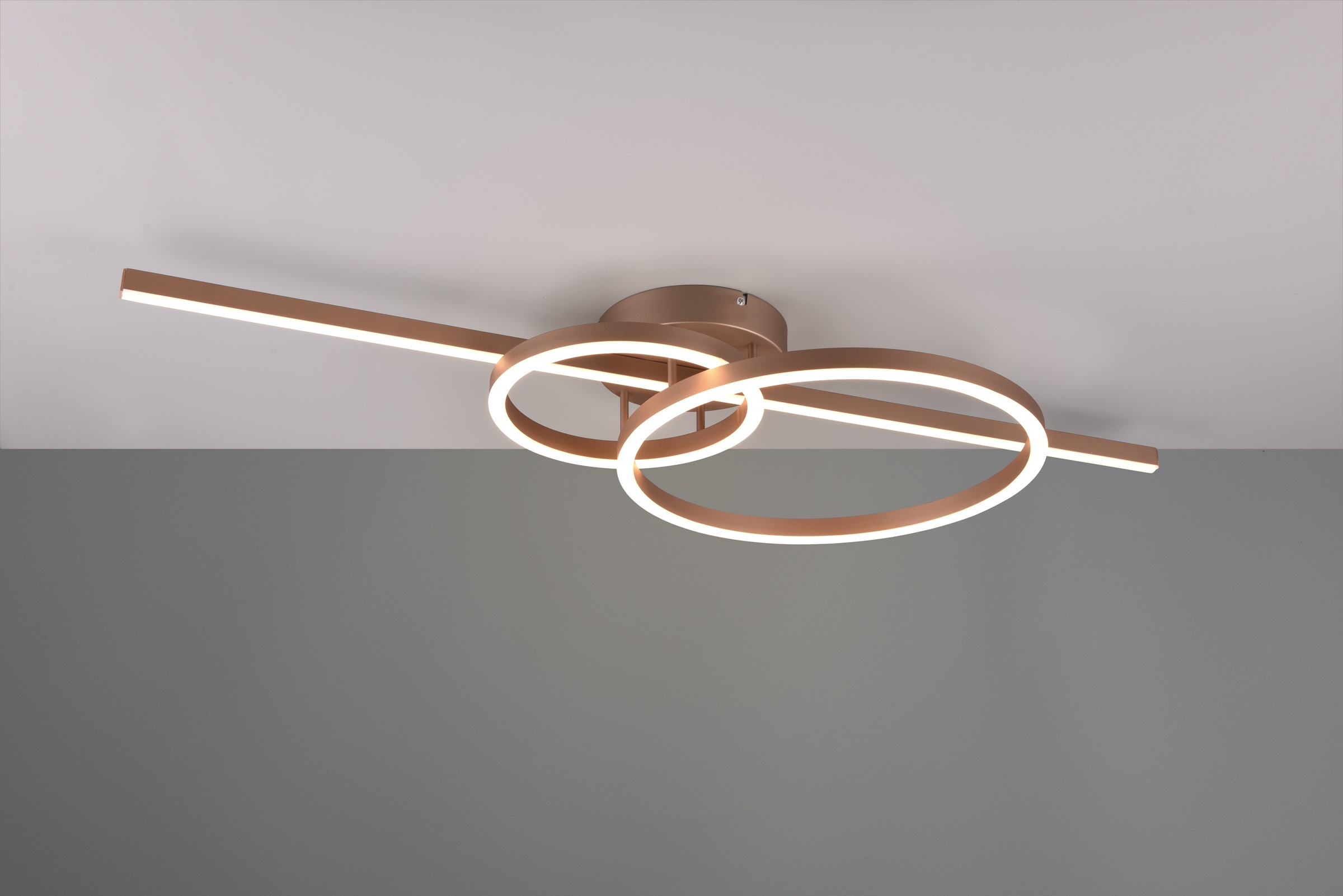 TRIO Leuchten LED Deckenleuchte »MONTILLA, Deckenlampe mit Fernbedienung Lichtfarbe einstellbar dimmbar«, 1 flammig, Leuchtmittel LED-Board | LED fest integriert, Memoryfunktion + Nachtlicht, als Wandlampe oder Deckenlampe 6300 Lumen