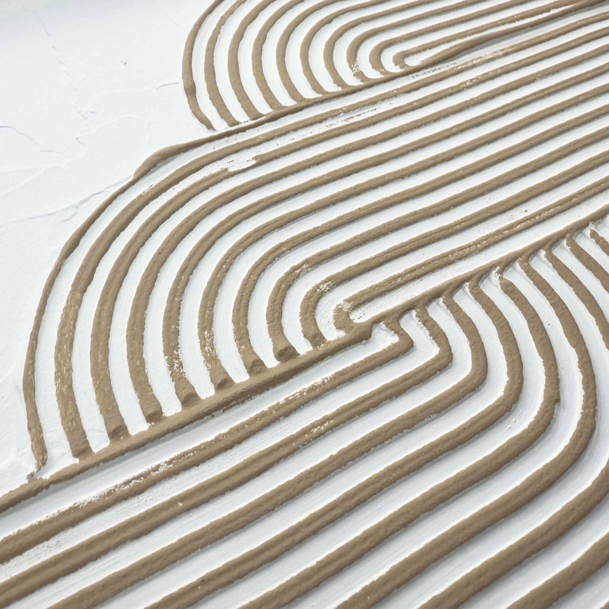 Reinders! Wandbild »Schleife« Wohnzimmer - Beige - MDF - Abstrakt - 30x40 cm