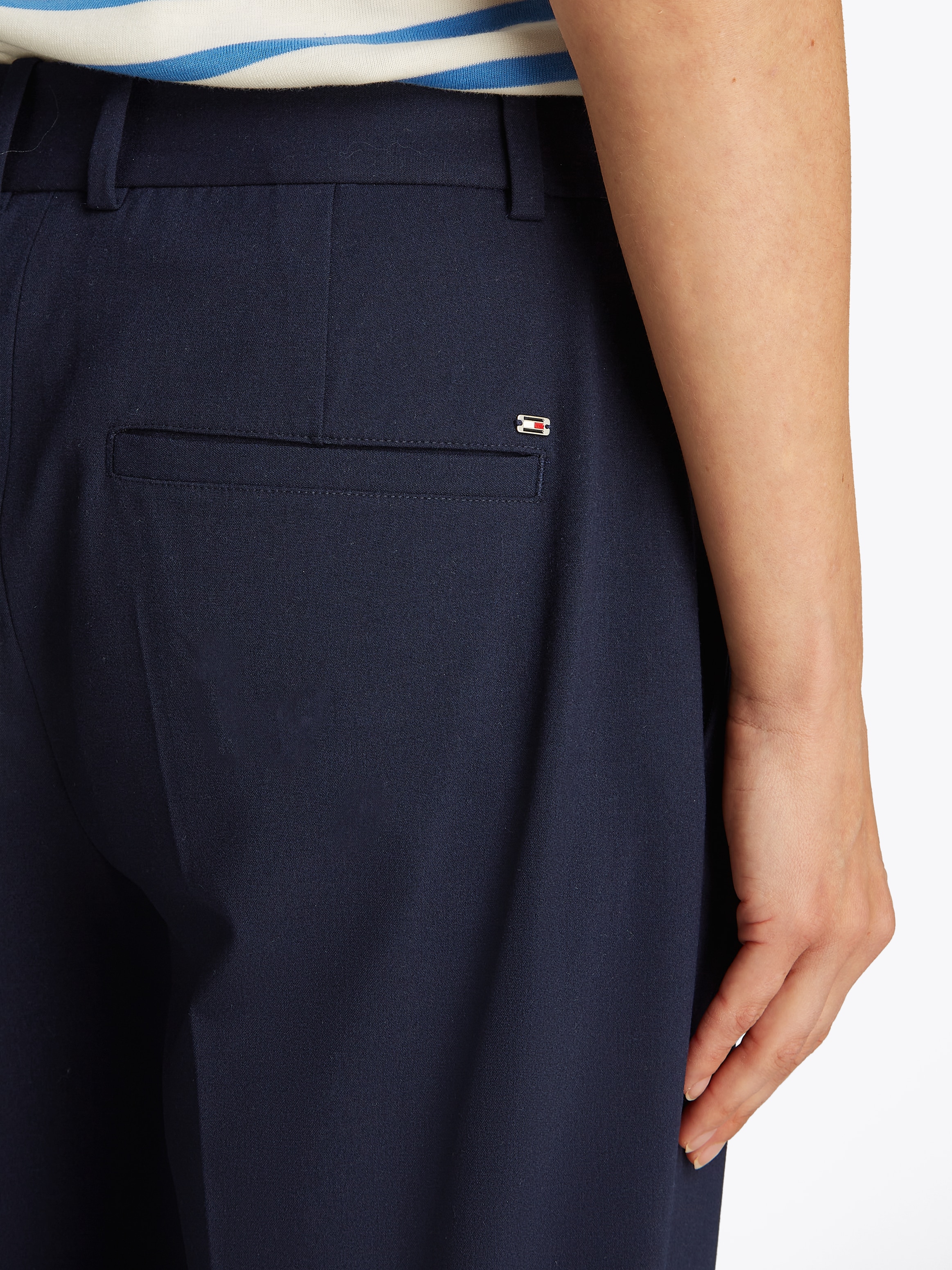 Tommy Hilfiger Webhose »Low Normal Waist Bi-Stretch«, Gürtelschlaufe, elastisch, pflegeleicht bügelfrei, Business casual