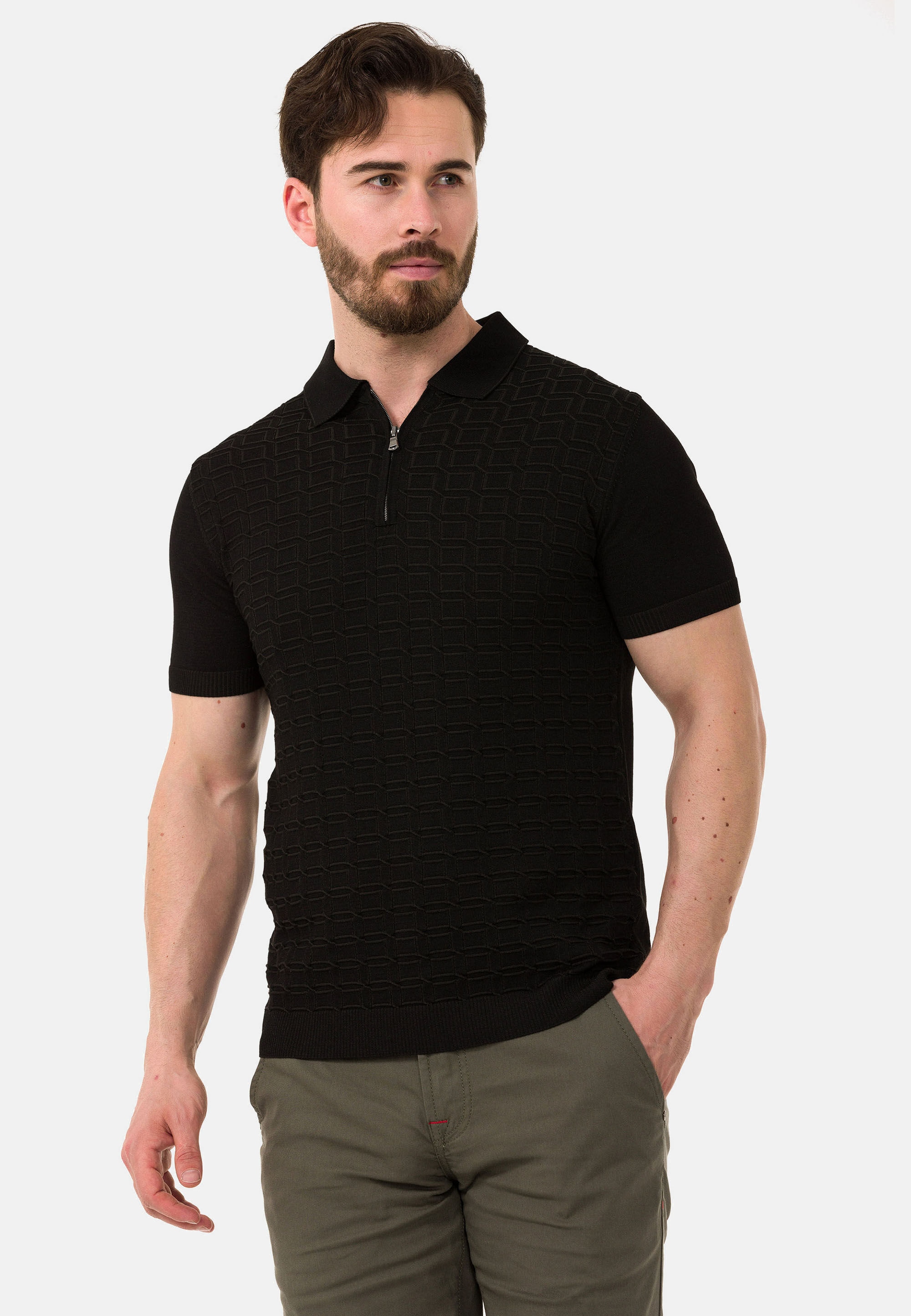 Cipo & Baxx T-Shirt »CT752« gerade geschnitten