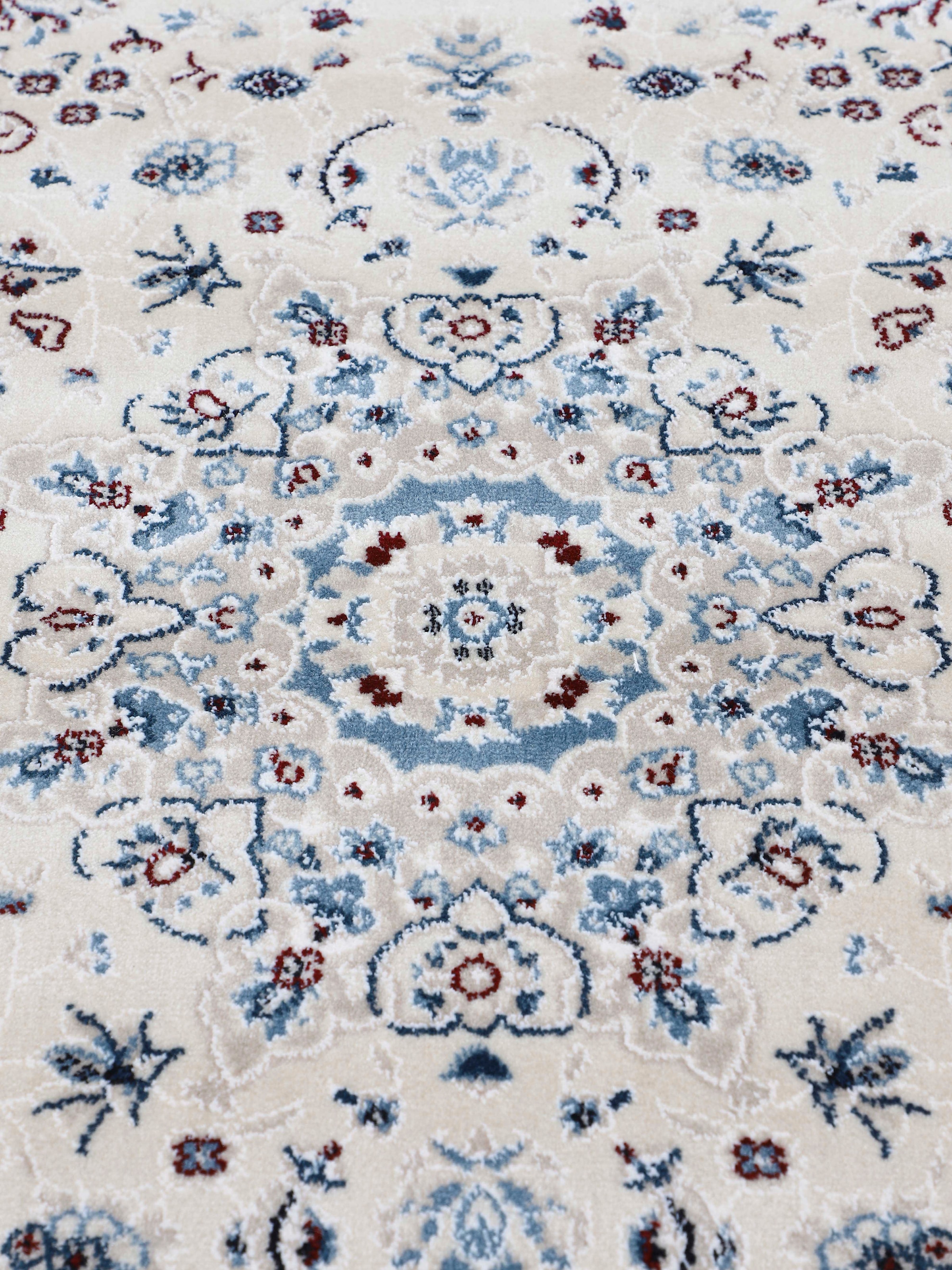 carpetfine Teppich »Nain Diane,  auch als Läufer«, rechteckig, 8 mm Höhe, Kurzflor mit Fransen, Vintage Orient Look, Wohnzimmer