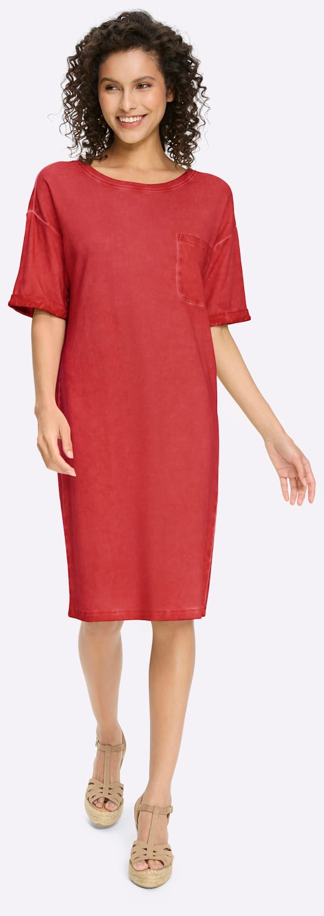 heine Jerseykleid »Jersey-Kleid« Brusttasche