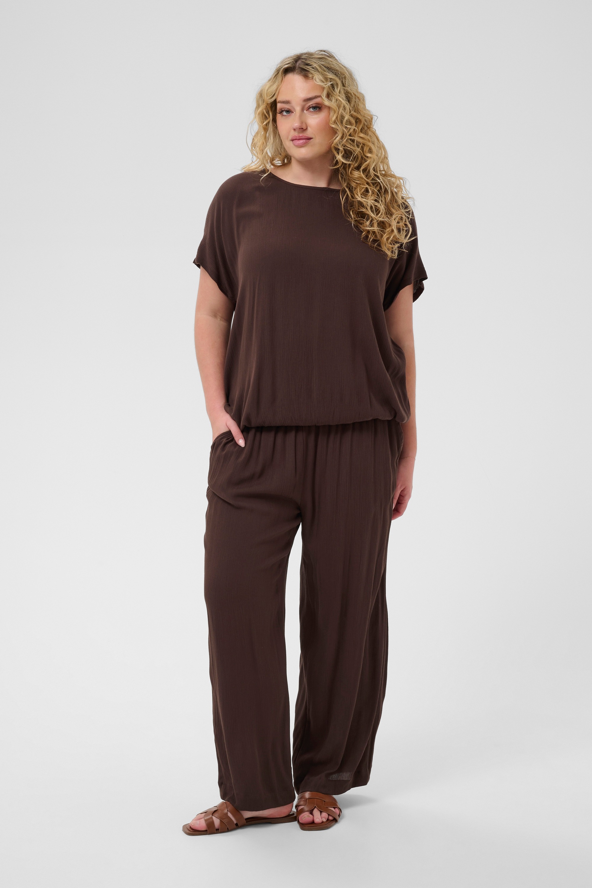 KAFFE Curve Stoffhose »Damen Casual Hose KCdacina«