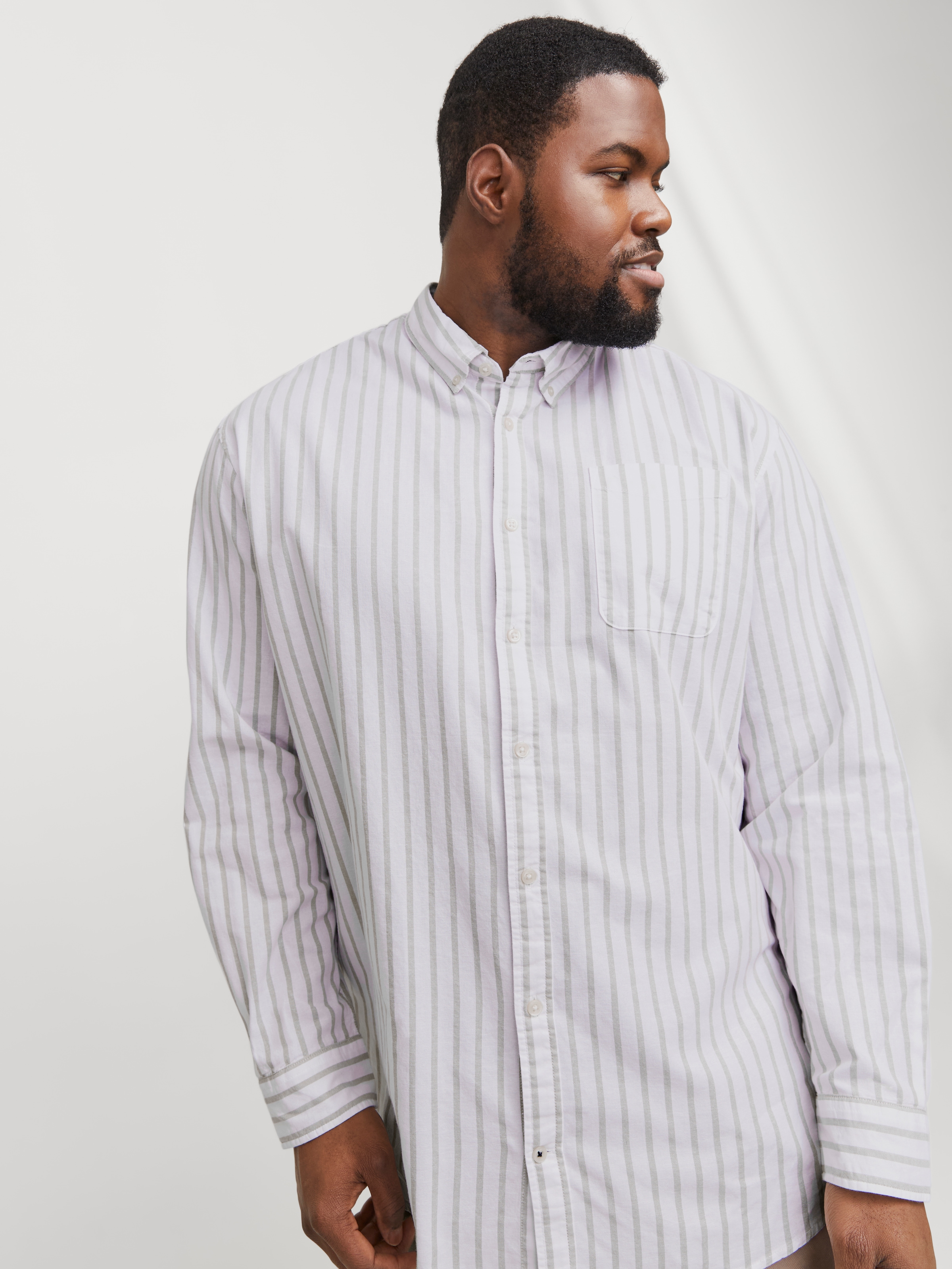 Jack & Jones PlusSize Langarmhemd »JJEOXFORD SHIRT L/S S21 NOOS PLS«, mit Brusttasche