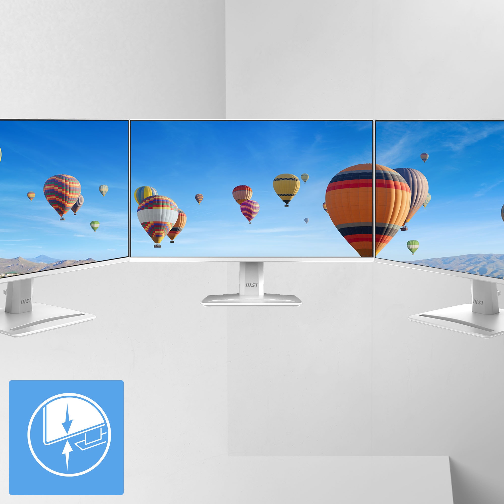 MSI LED-Monitor »PRO MP243W E14« 60,5 cm/24 ″  1920 x 1080 px Full HD 1 Reaktionszeit 144 Hz neigbar, Lautsprecher