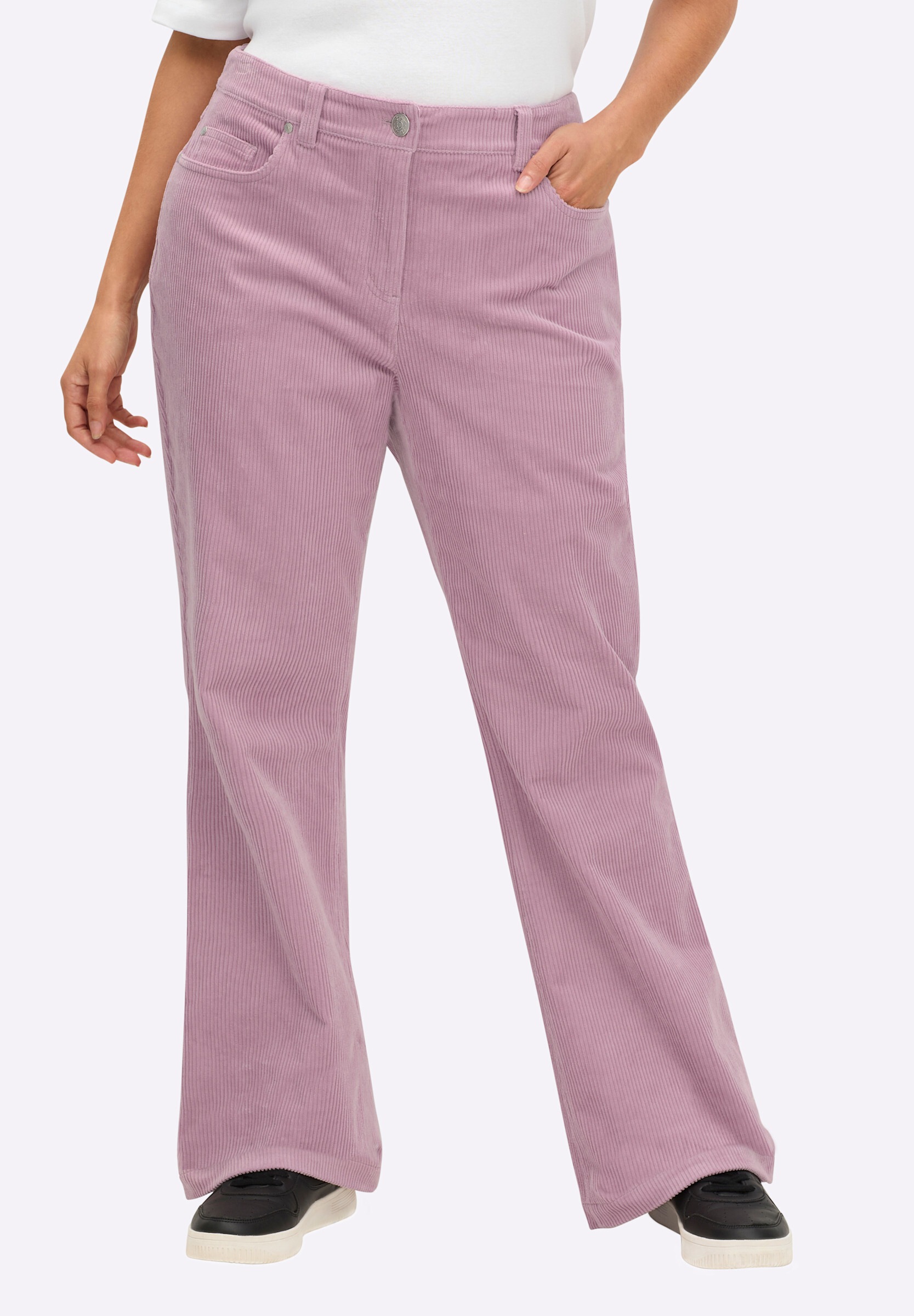 Sheego 5-Pocket-Hose »Cord-Hose Cordhose in Bootcut-Beinform«