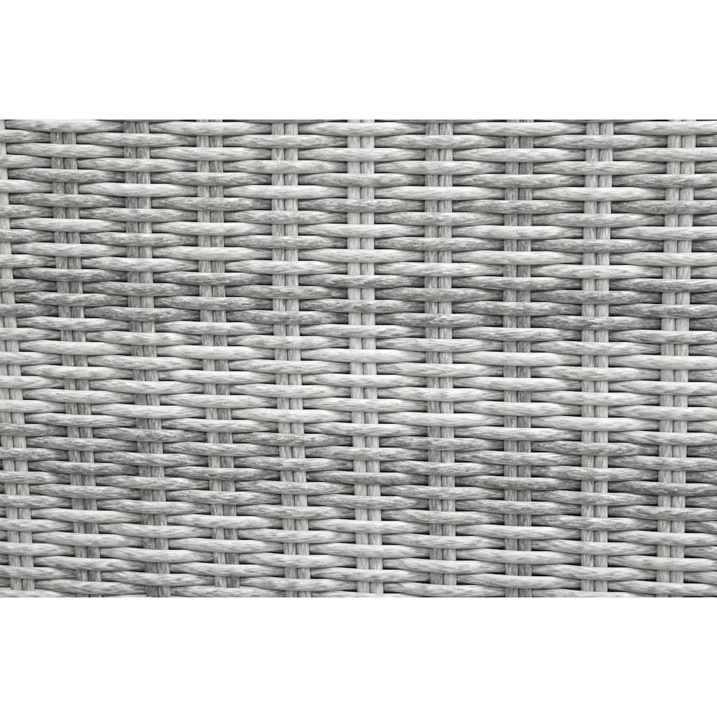 KONIFERA Garten-Essgruppe »Seattle«, (Set, 19 tlg., 6x Sessel, 1xTisch 170x90 cm, inkl. Auflagen, Polyrattan, Aluminium)
