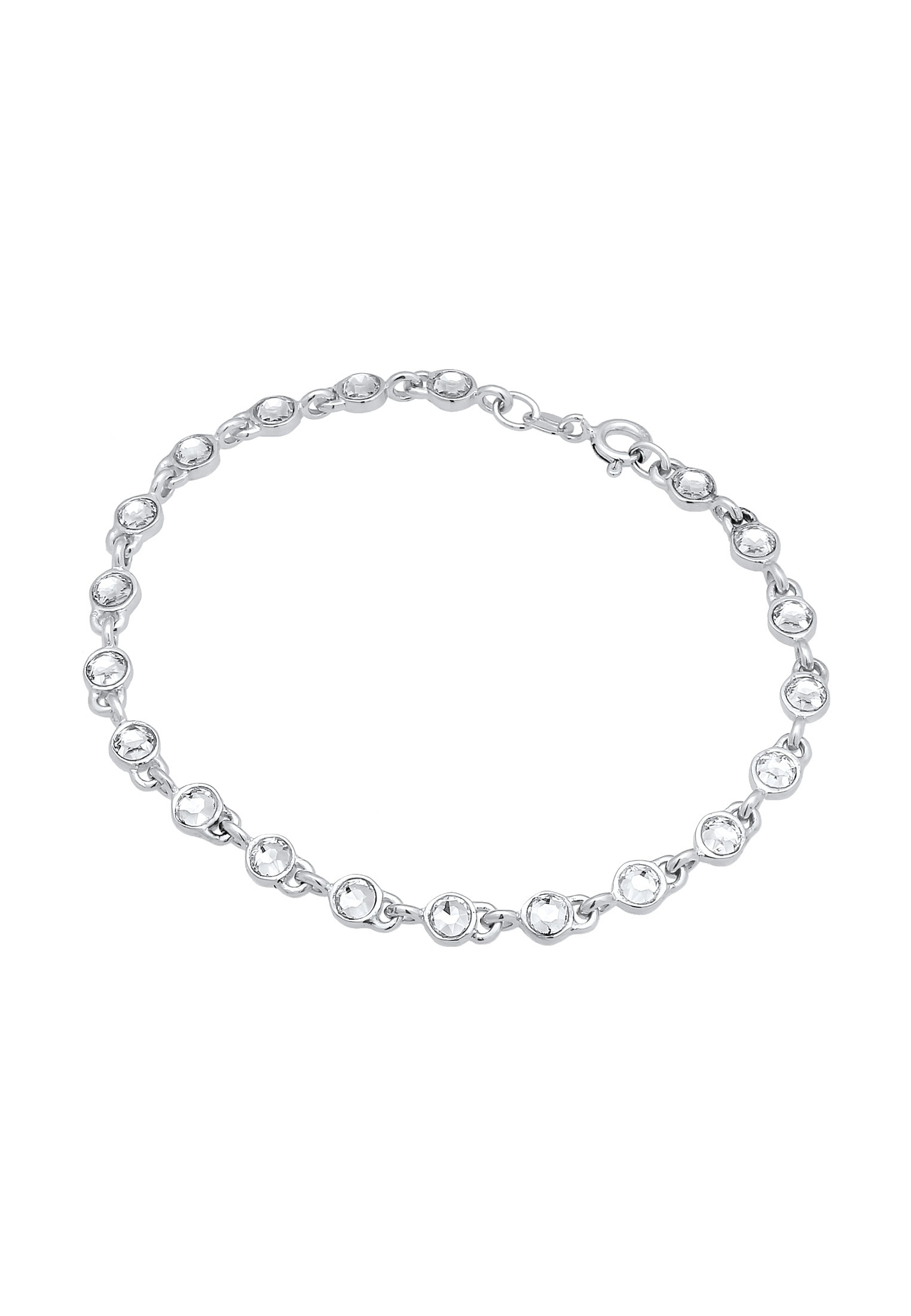 Elli Armkette »Armband Tennisarmband Kristalle Modern Klassisch 925 Silber«
