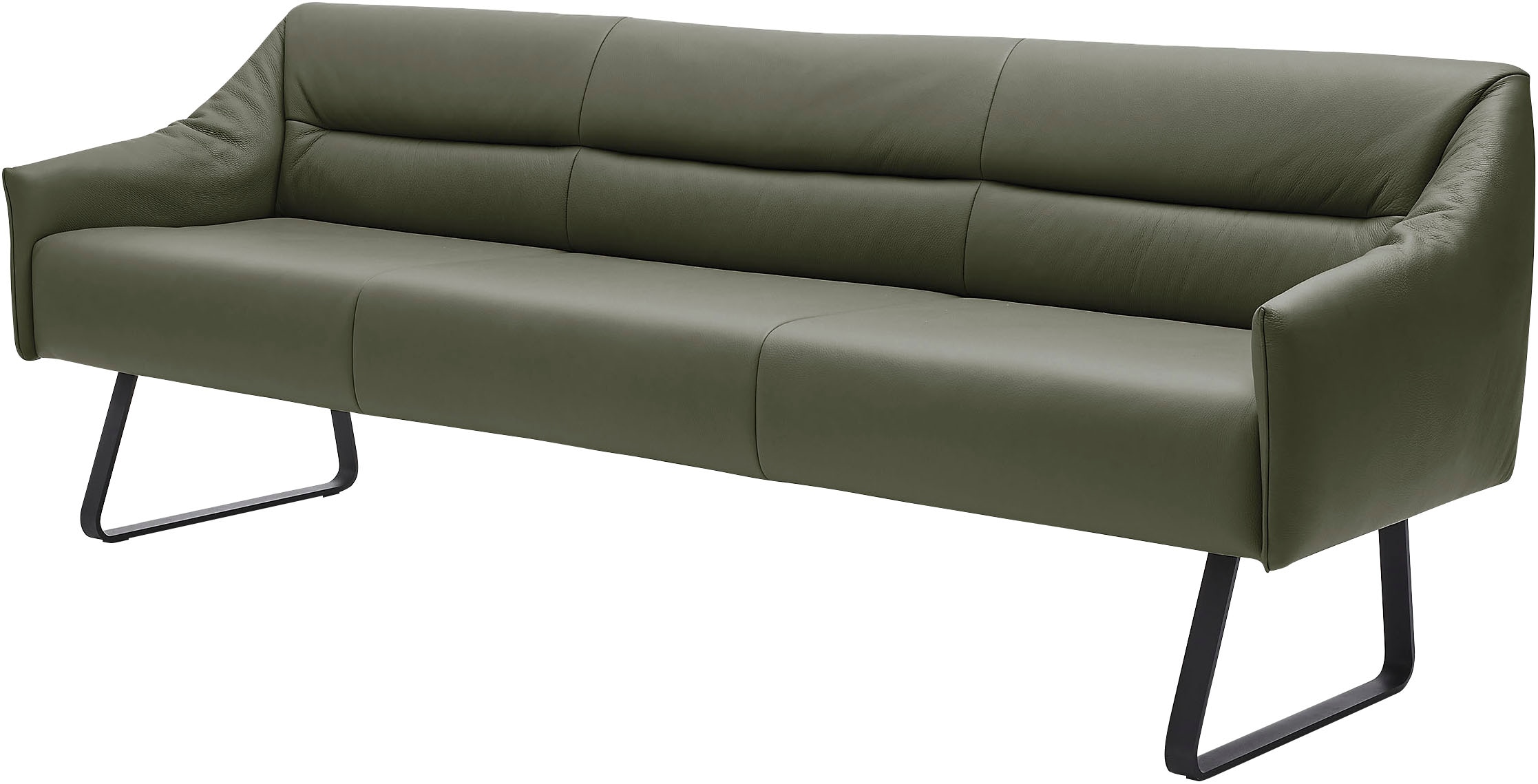 Musterring Essbank »JustB! SP500«, (1 St.), Metallkufe schwarz, verschiedene Farben, Breite 220 oder 250 cm