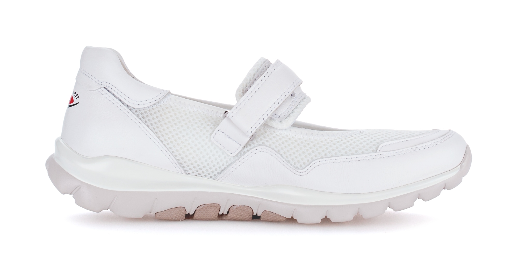 rollingsoft Riemchenballerina  , Klettschuh, Freizeitschuh, Komfortschuh mit Lochmuster