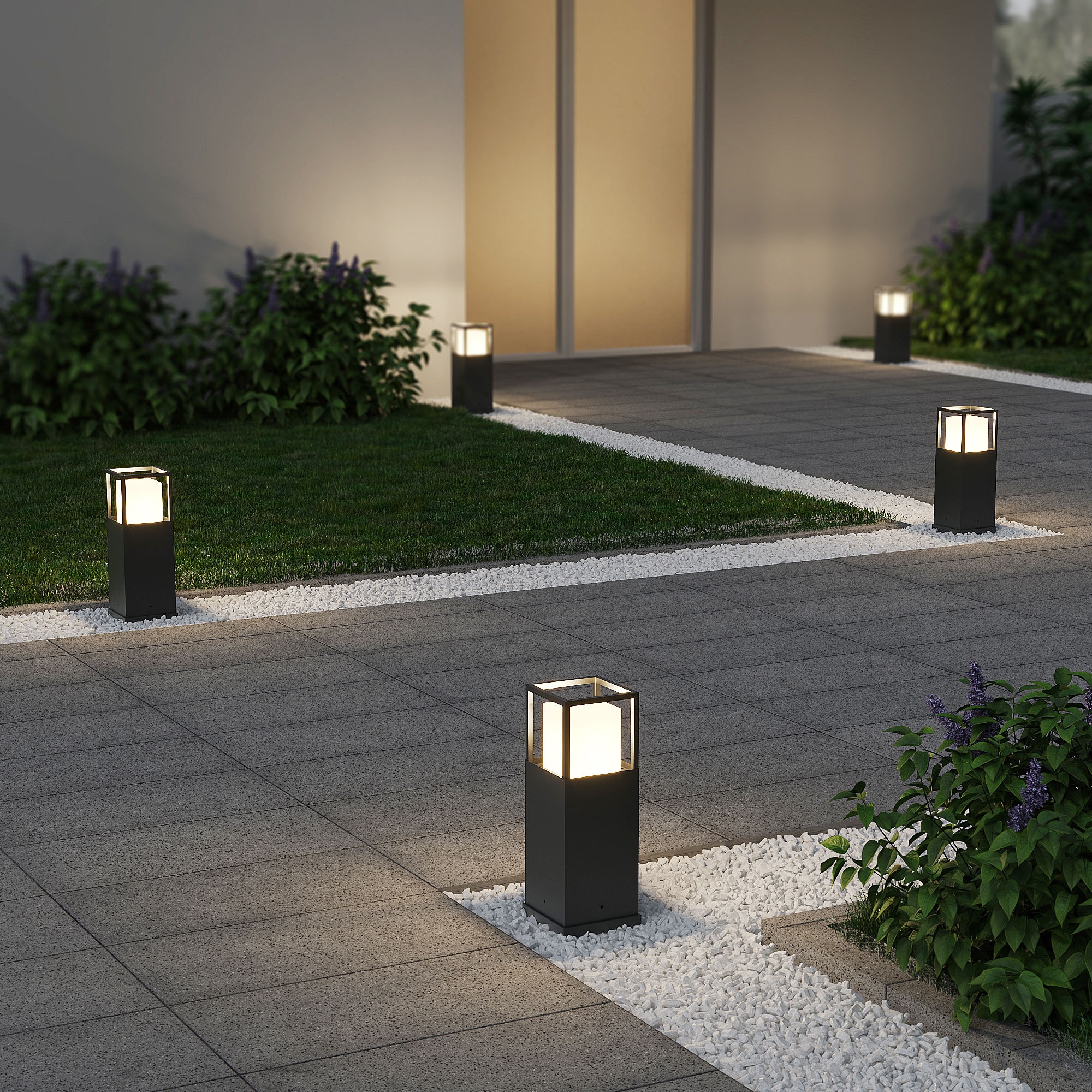 TRIO Leuchten LED Außen-Stehlampe »WITHAM, Outdoor Garten Stehleuchte Höhe 40cm, 14,5W LED, 1450 Lumen« LED-Board 1 Stk. warmweiß - kaltweiß Lichtfarbe einstellbar warmweiß bis kaltweiß 2300/3000/4000K, IP54