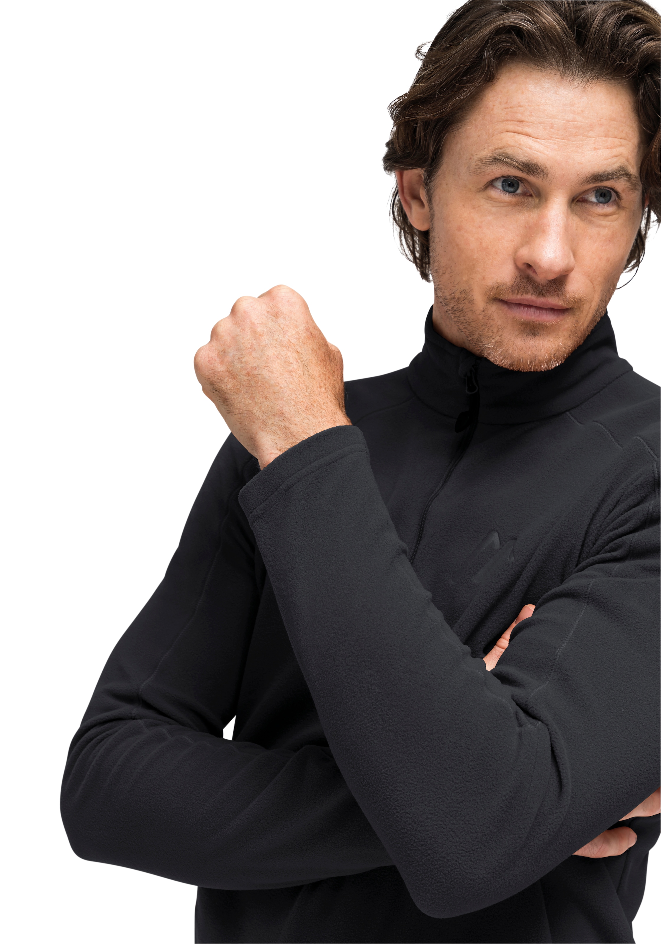 Maier Sports Fleecepullover »Dennis«, Herren Fleece, funktioneller Midlayer, Half-Zip, Regular Fit
