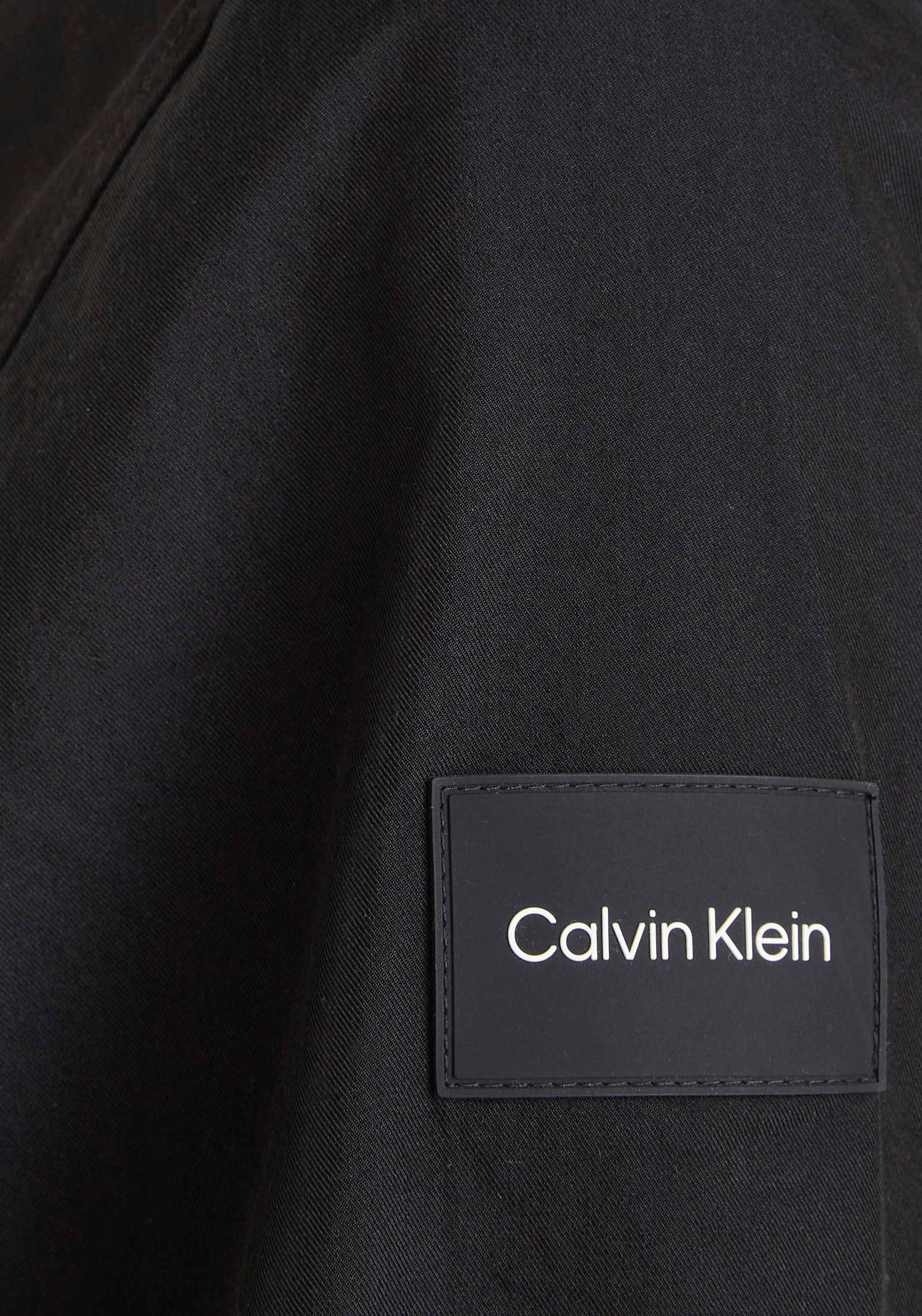 Calvin Klein Langarmhemd »COTTON NYLON OVERSHIRT«, mit aufgesetzten Brusttaschen