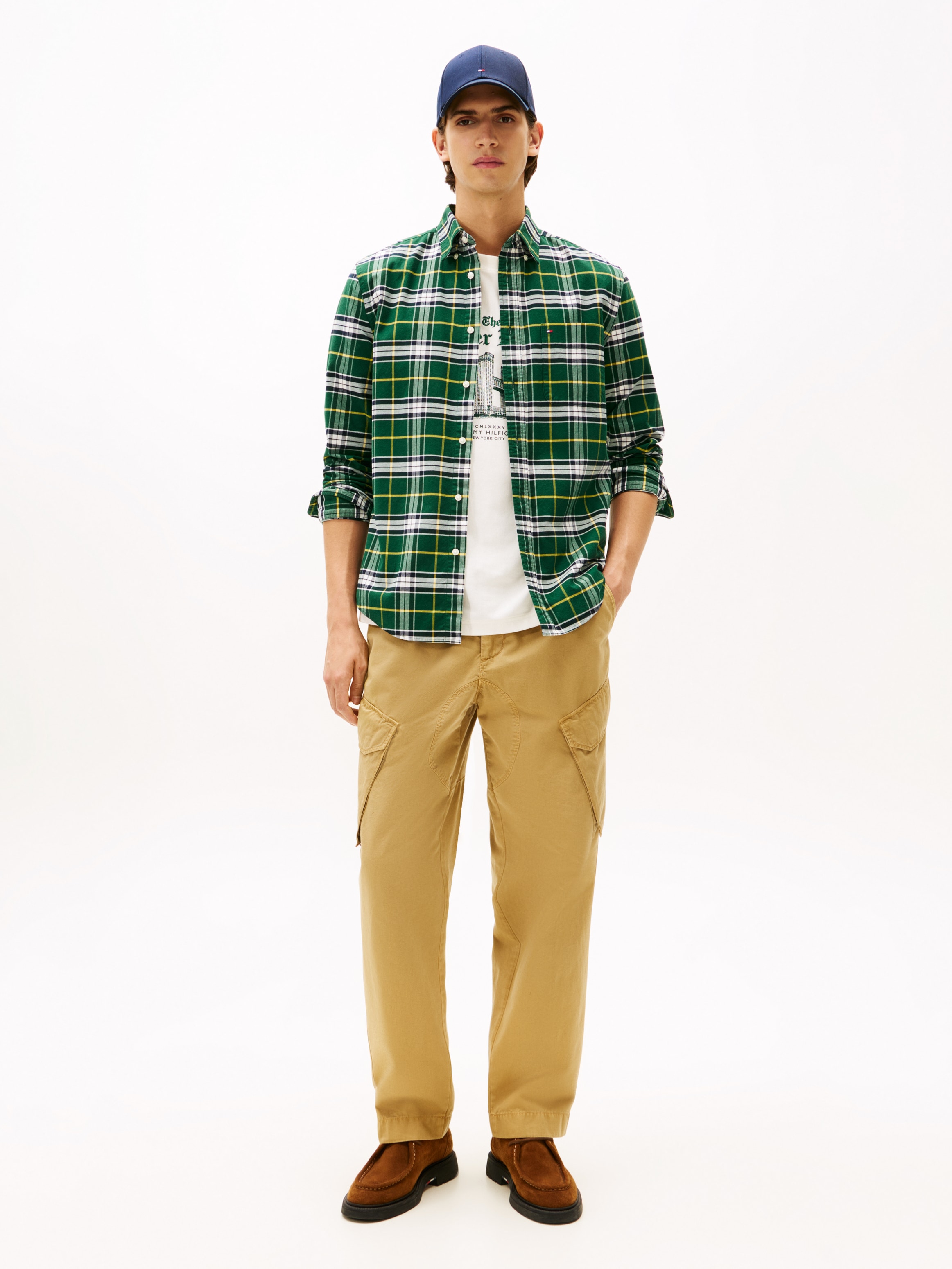 Tommy Hilfiger Langarmhemd »BRUSHED OXFORD CHECK« regular fit, kariert, Button-down-Kragen