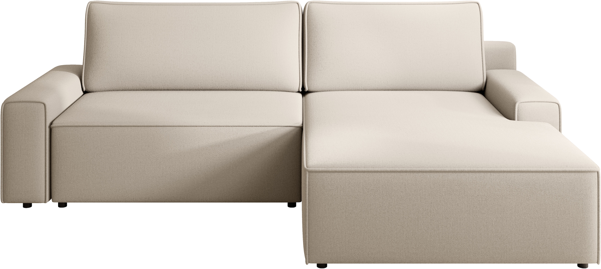 TRENDMANUFAKTUR Ecksofa »Challenge, Schlafsofa mit Bettkasten, Couch in L-Form, Breite 245 cm«, Recamiere beidseitig montierbar, auch in trendigem Cordstoff