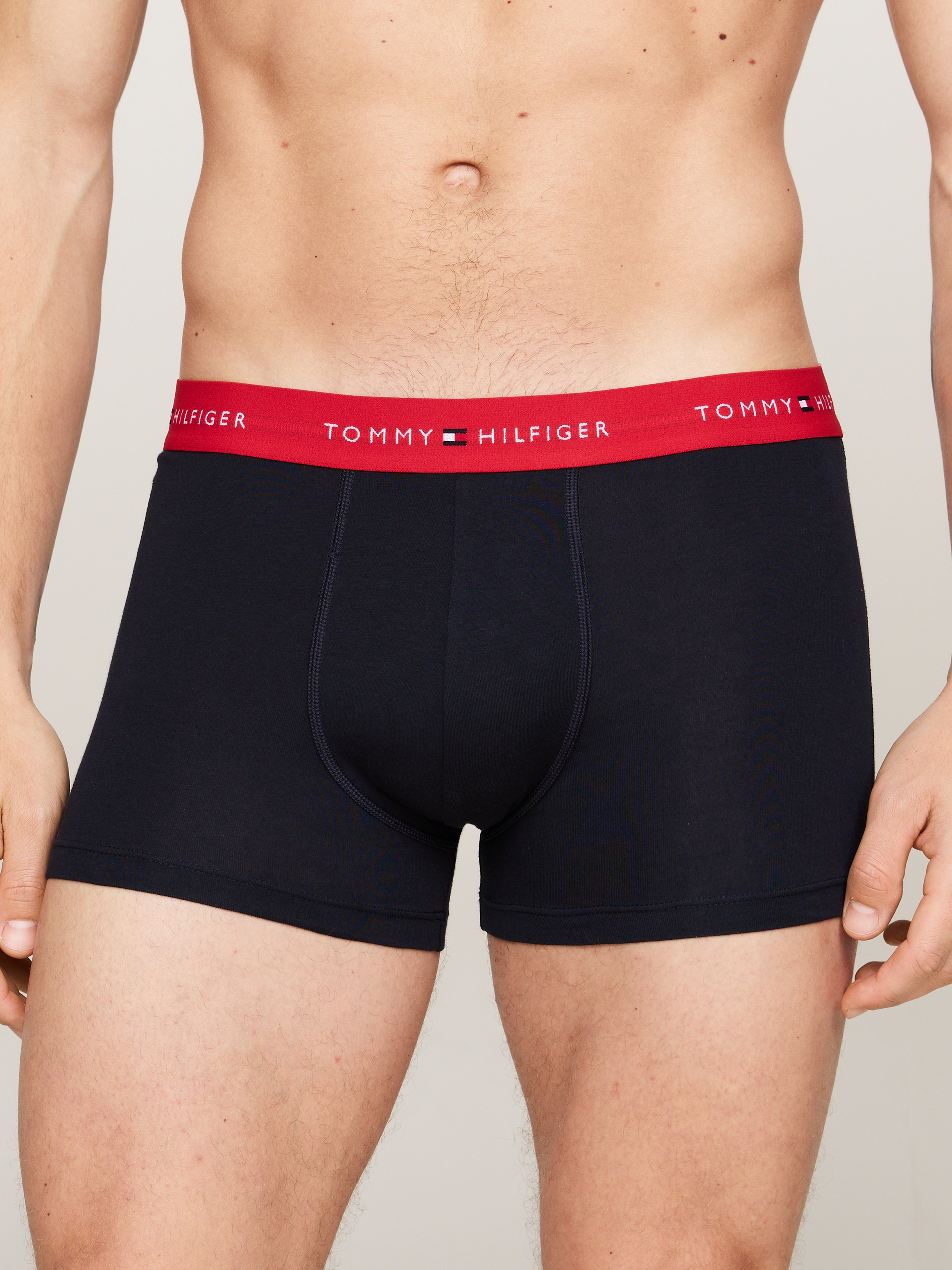 Tommy Hilfiger Underwear Trunk »3P WB TRUNK«, (Packung, 3 St., 3er-Pack), mit Logobund